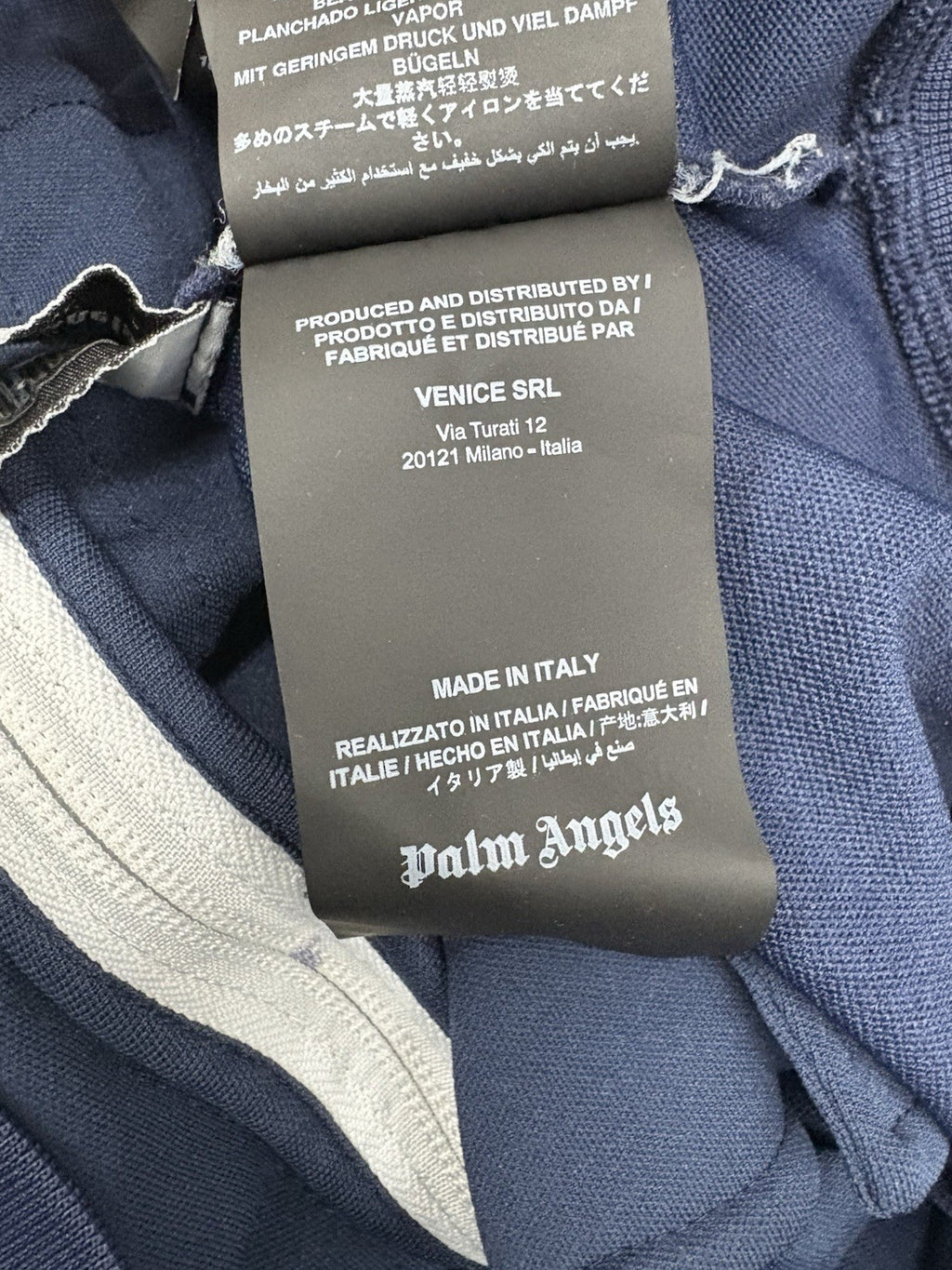 Size Large - Palm Angels Classic Track Jacket ' Navy Blue White ' | GREAT COND!