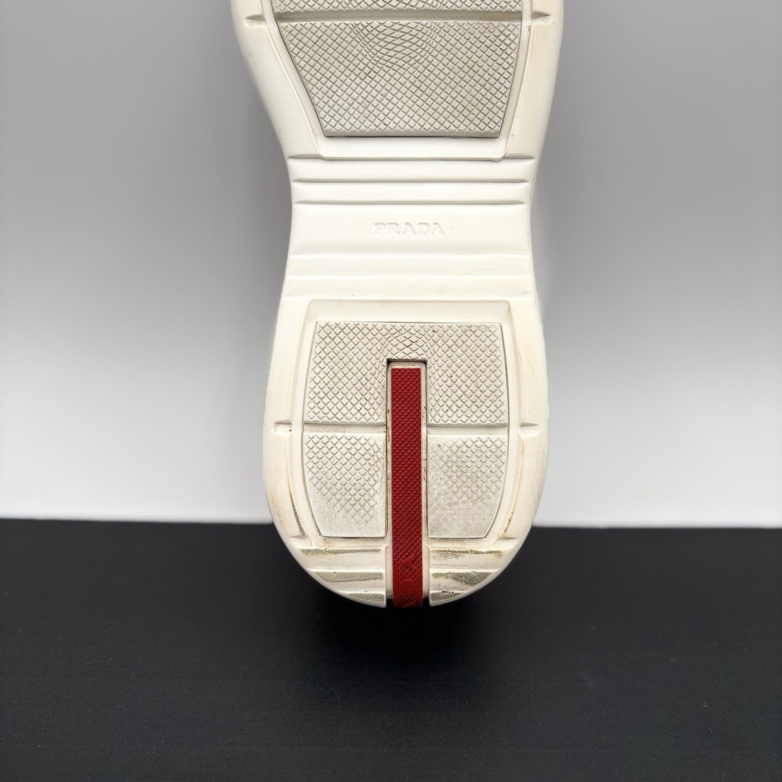 Size 9.5 UK (10.5 US) Prada Americas Cup ' Black White Red ' | GOOD CONDITION!