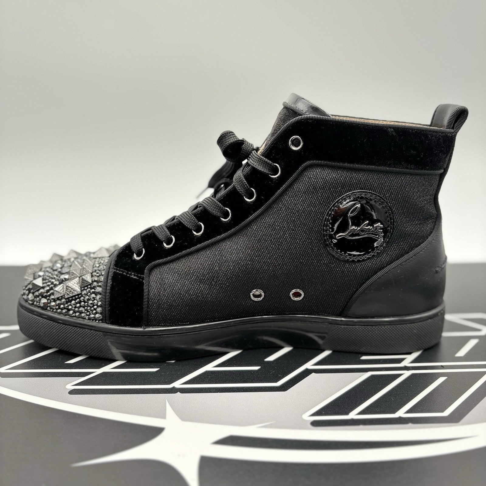 Size 43.5 (10.5 US) -Christian Louboutin Louis Max ' Multi Black ' | GREAT
