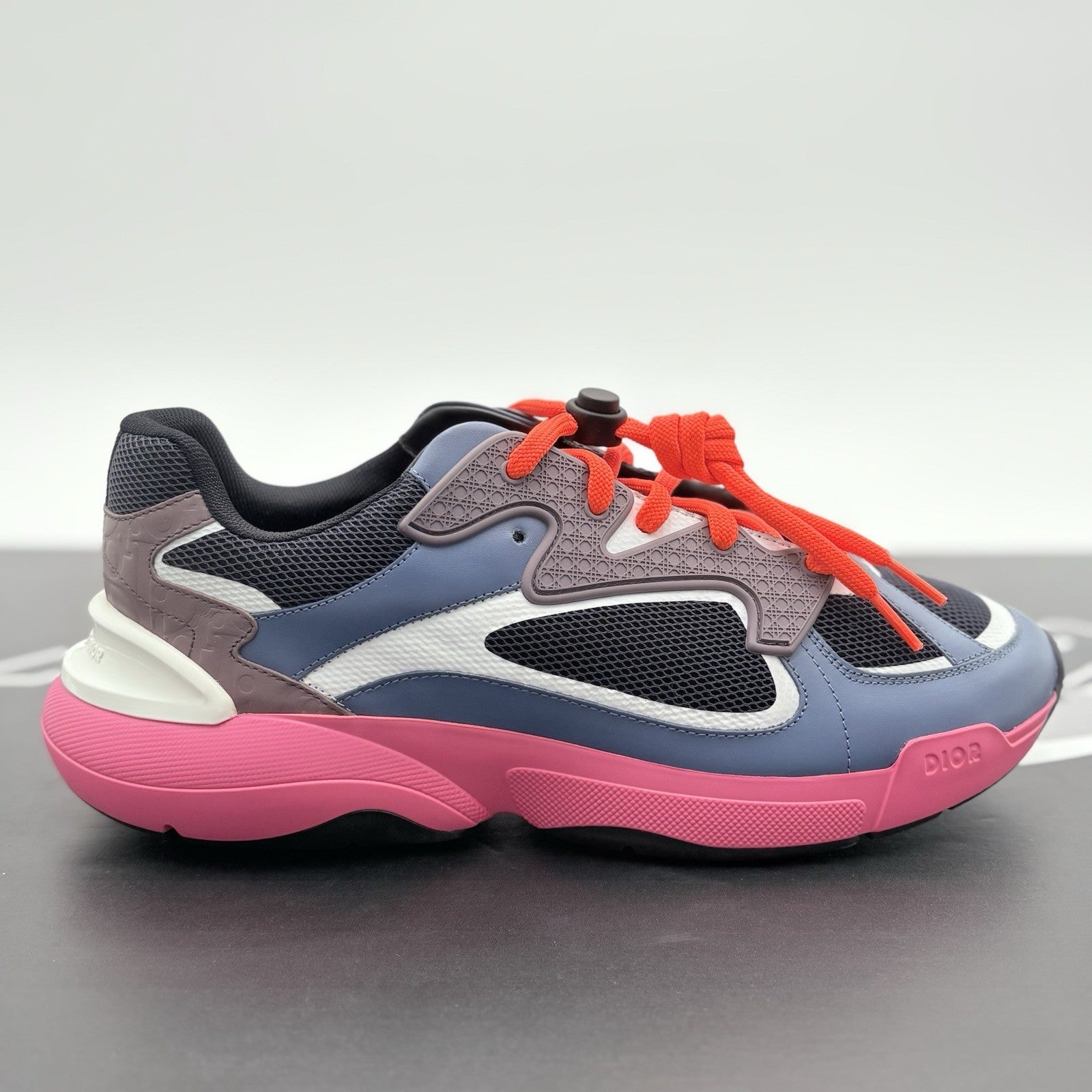 Size 41 (8 US) - Dior Mens B24 ' Muave Pink Navy ' Low Top | ONLY TRIED ON!