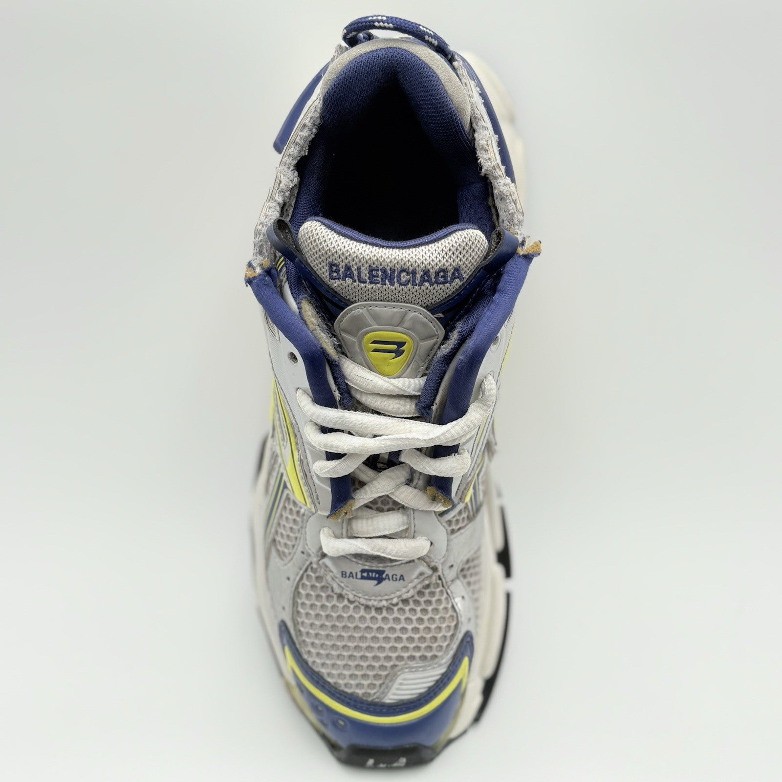 Size 41 (8 US) - Balenciaga Runner ' White Blue Yellow ' | GOOD CONDITION!