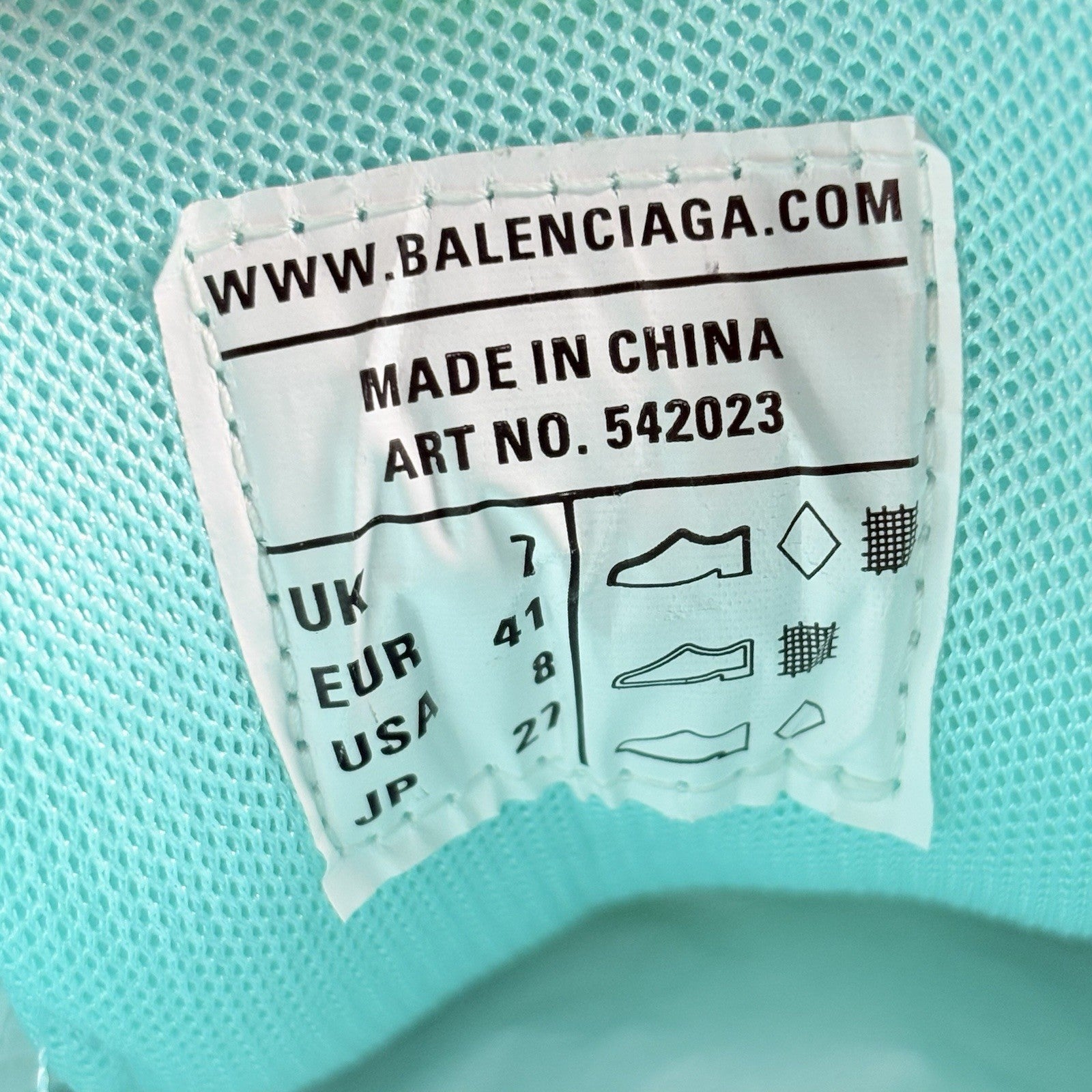 Size 41 (8 US) - Balenciaga Track ' White Yellow Blue ' | BRAND NEW!