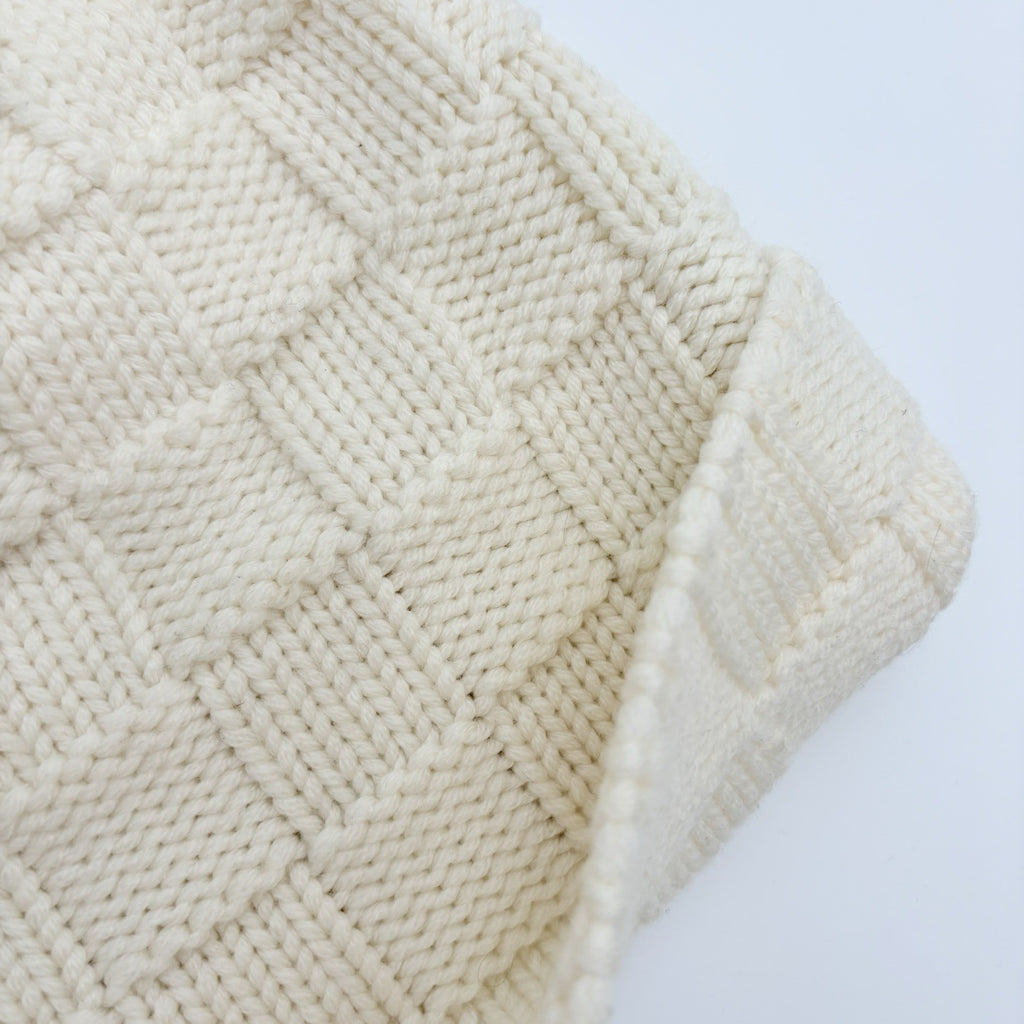Louis Vuitton Damier Snug Beanie ' Crème' | SUPER CLEAN!