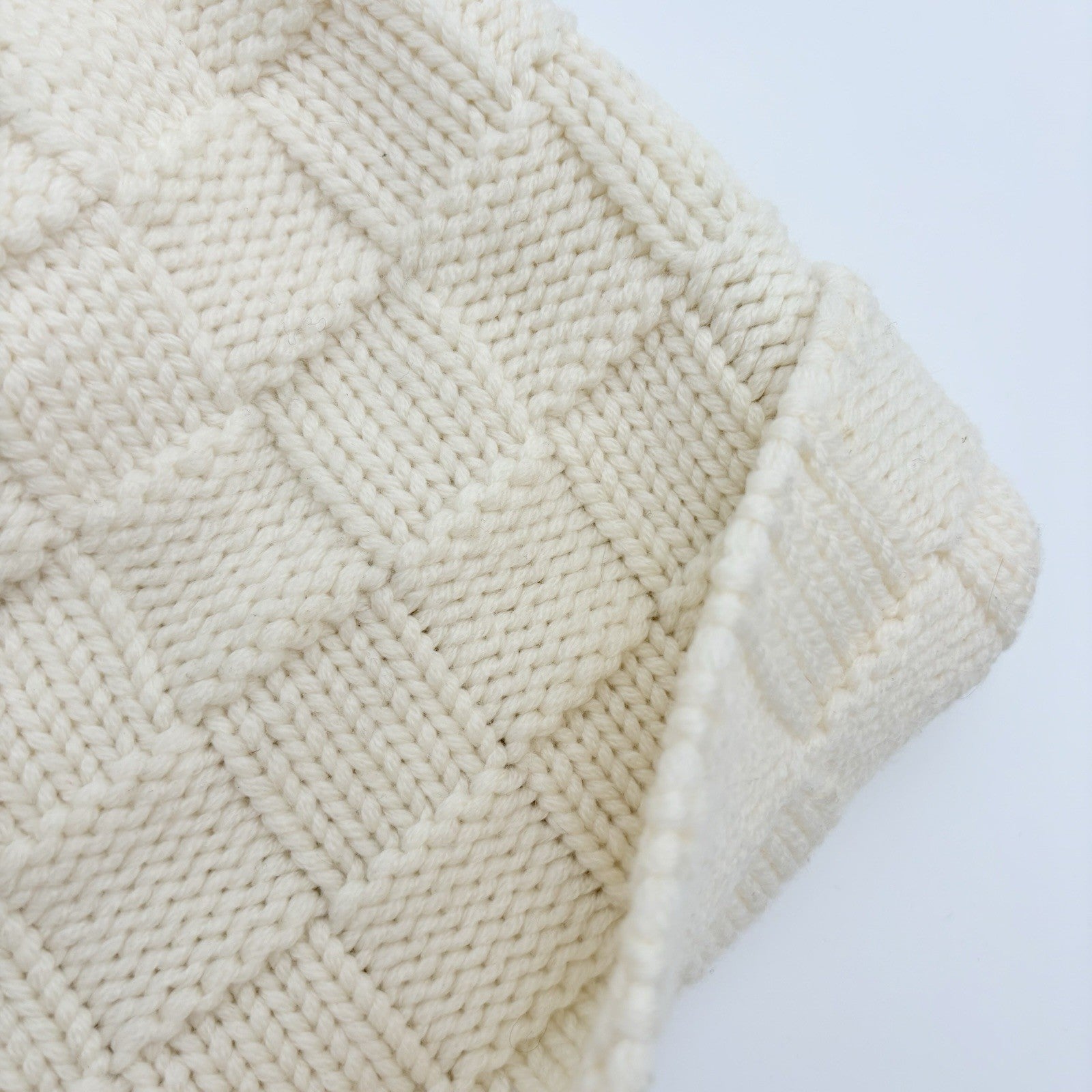 Louis Vuitton Damier Snug Beanie ' Crème' | SUPER CLEAN!