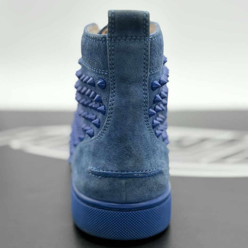 Size 41 (8 US) - Christian Louboutin High Spikes  ' Blue ' | SUPER CLEAN!