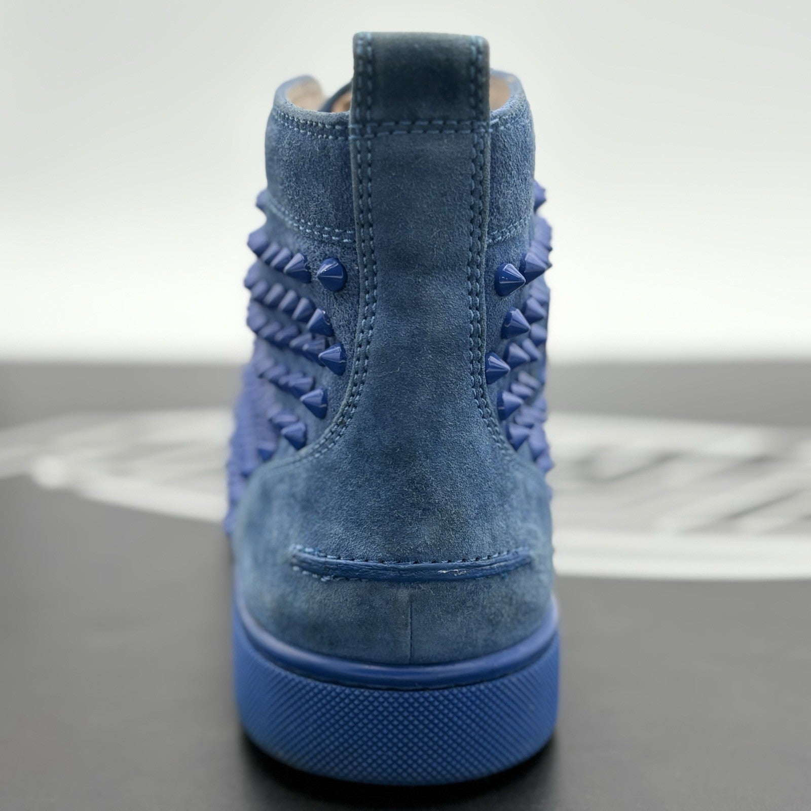 Size 41 (8 US) - Christian Louboutin High Spikes  ' Blue ' | SUPER CLEAN!