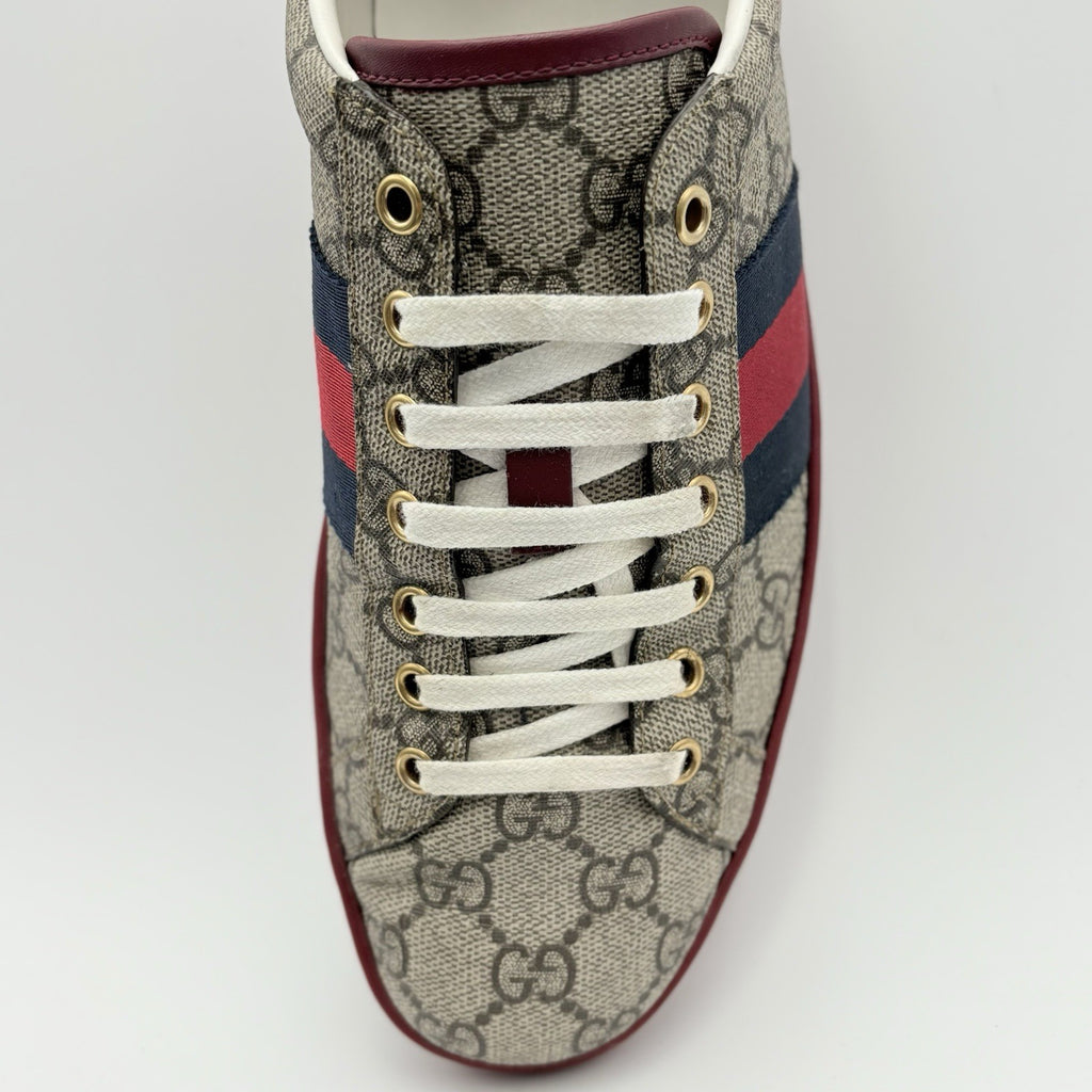 Size 8 G (8.5 US) Gucci Ace GG Supreme ' Beige ' | GREAT CONDITION!