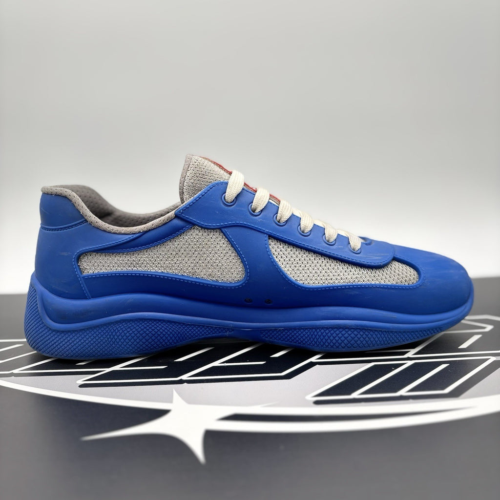 Size 45 (12 US) - Prada America's Cup Soft Rubber ' Blue ' | GOOD!
