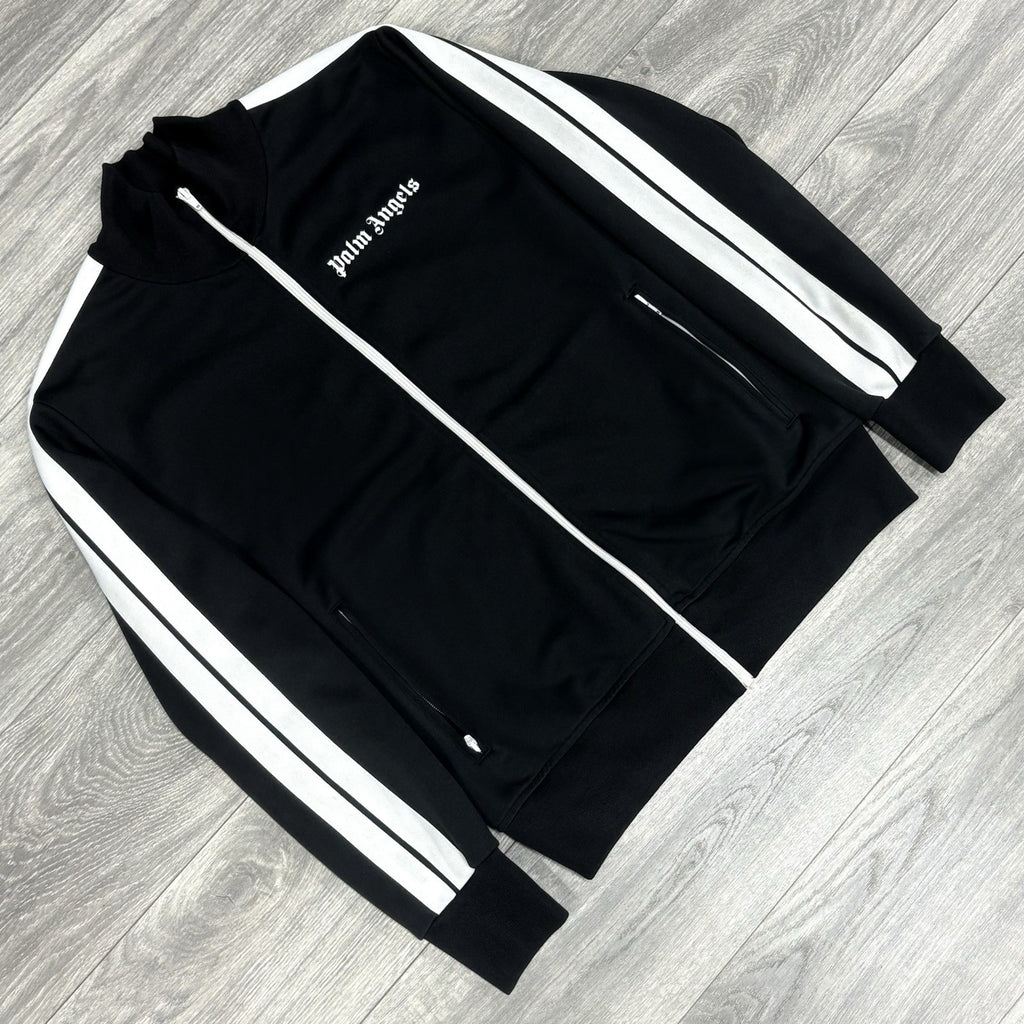 Size L - Palm Angels Classic Track Jacket ' Black White '