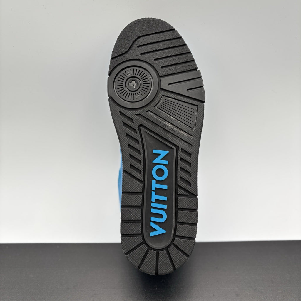 Size 6.5LV (7.5-8US) Louis Vuitton Virgil Abloh Trainer 'Blue Black' |1-3x Worn!
