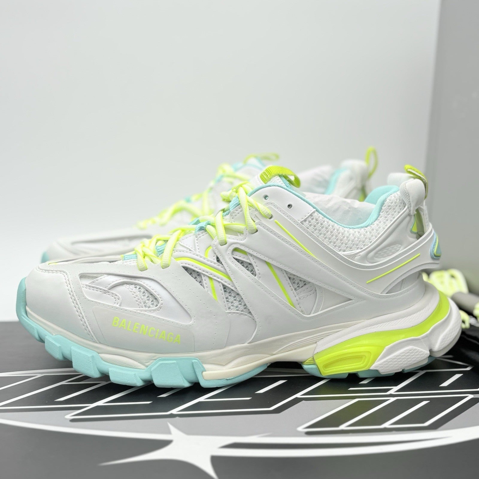 Size 44 (11 US) - Balenciaga Track ' White Yellow Blue ' | BRAND NEW!