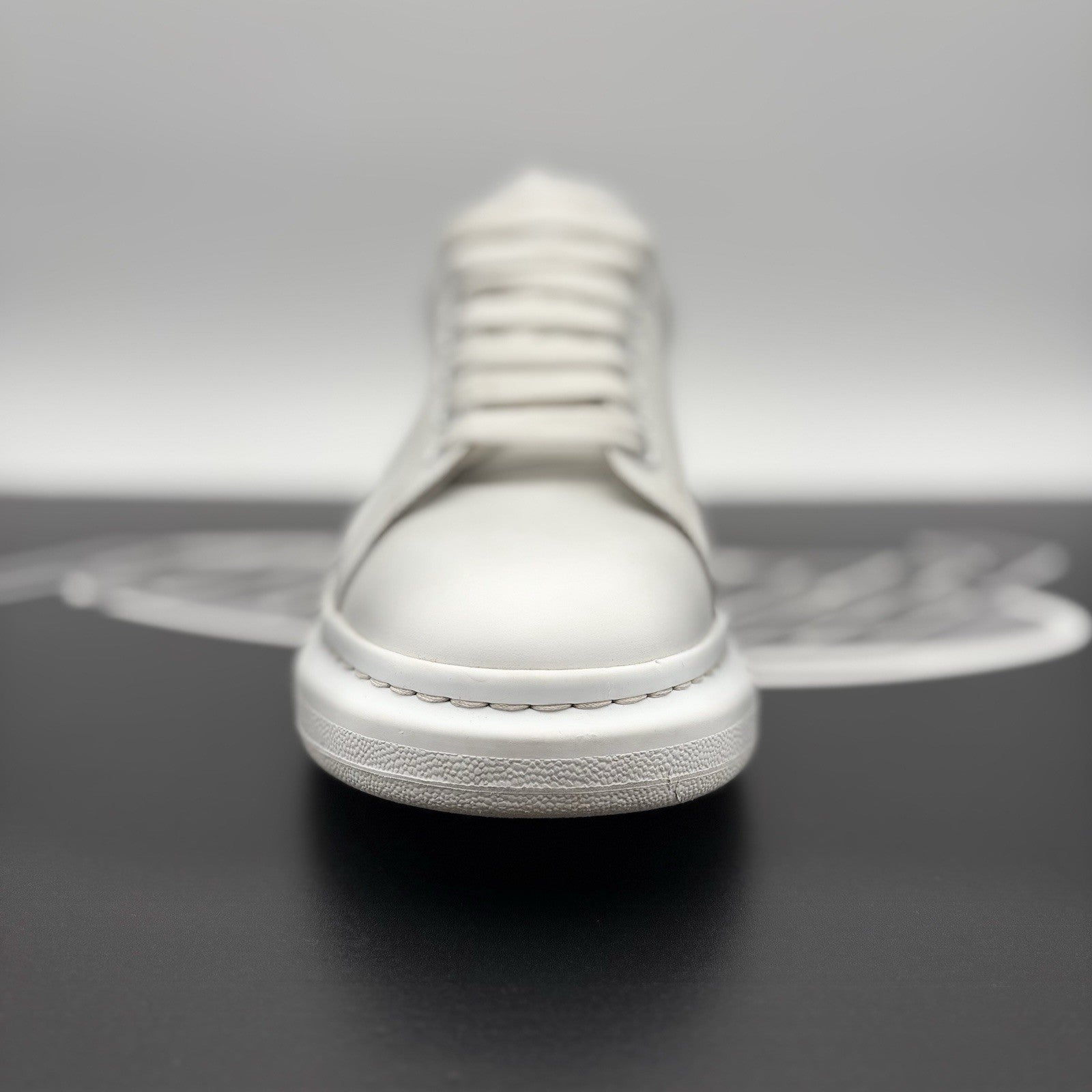 Size 46.5 (13.5 US) - Alexander McQueen ' White Black ' | GREAT CONDITION!