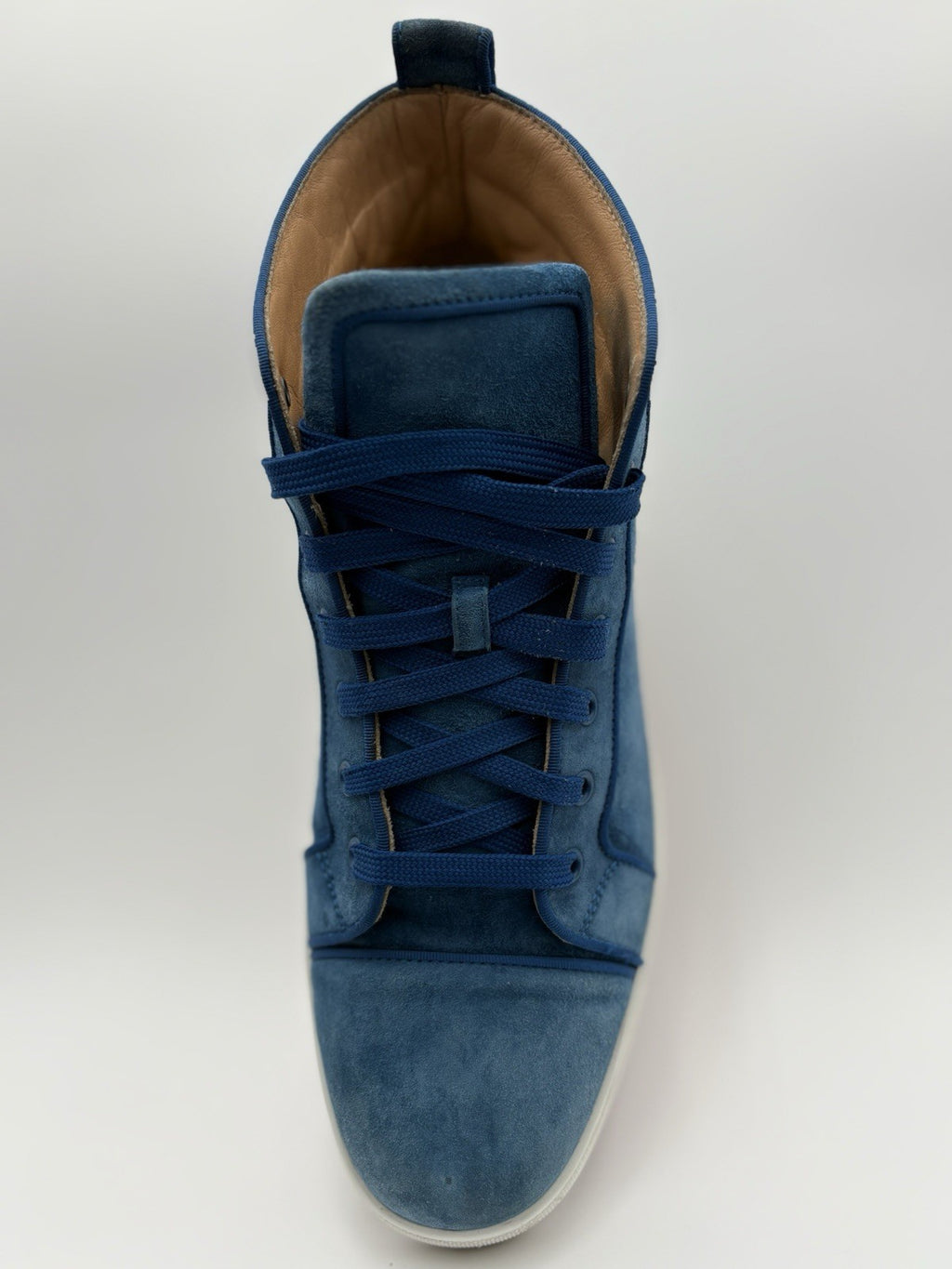 Size 43.5 (10.5 US) -Christian Louboutin High ' Blue White’ | GOOD CONDITION!