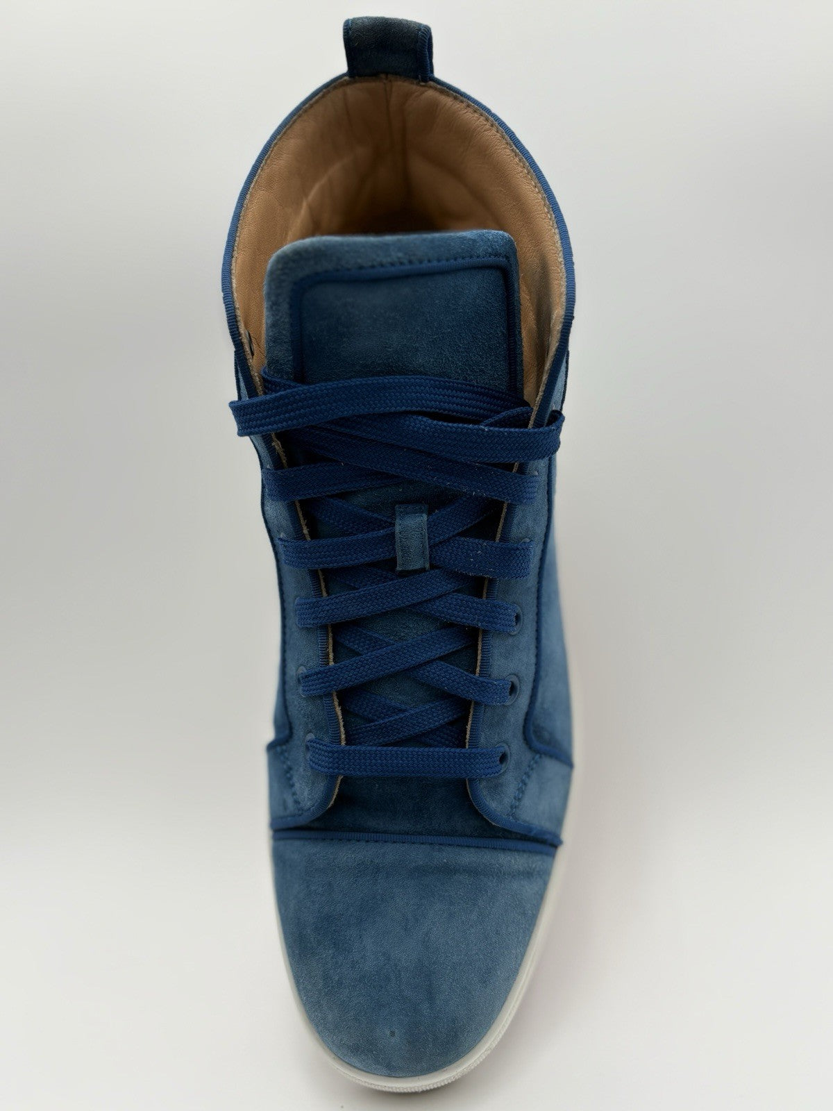 Size 43.5 (10.5 US) -Christian Louboutin High ' Blue White’ | GOOD CONDITION!