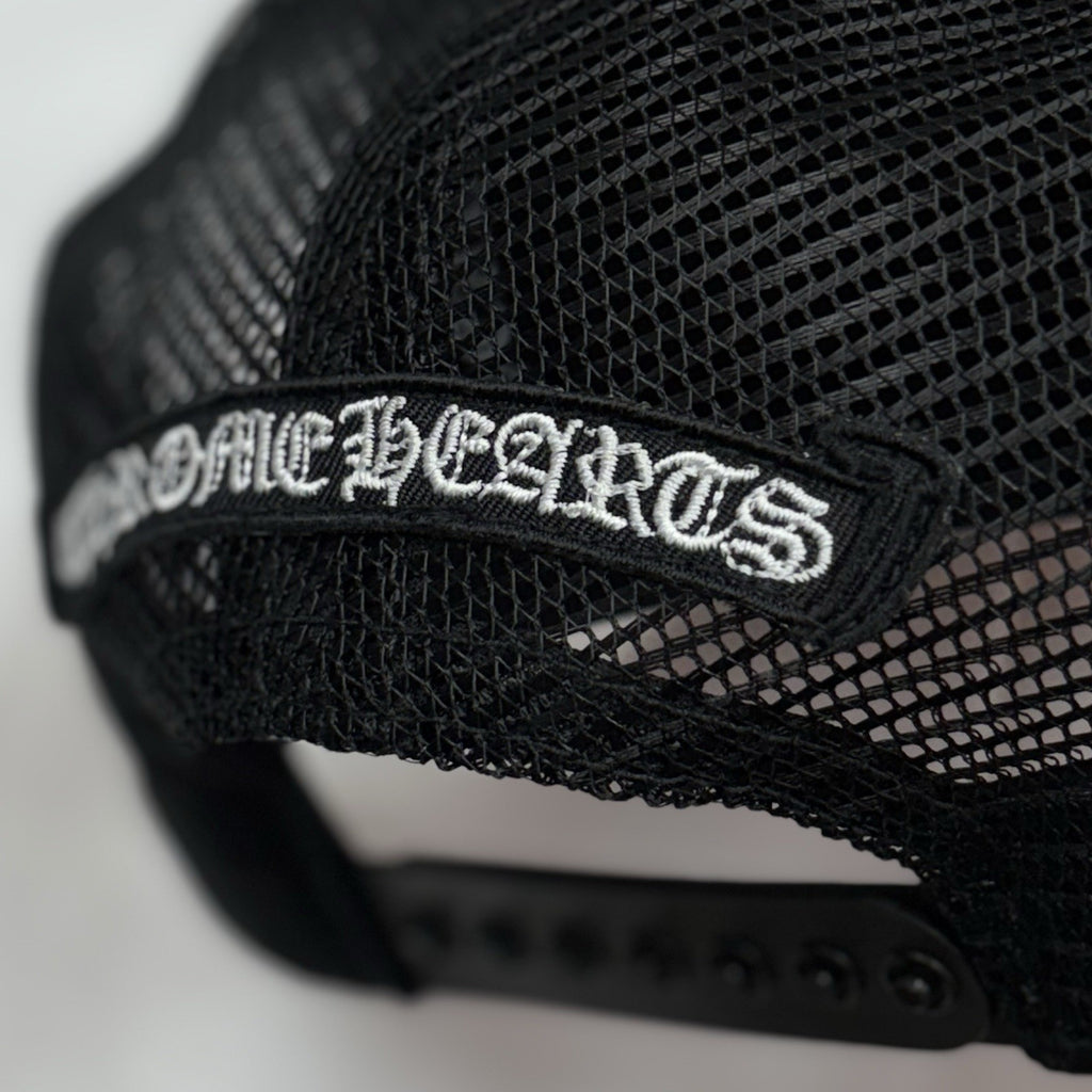 Chrome Hearts Triple Cross Cemetery Trucker Hat ' Black ' | BRAND NEW!