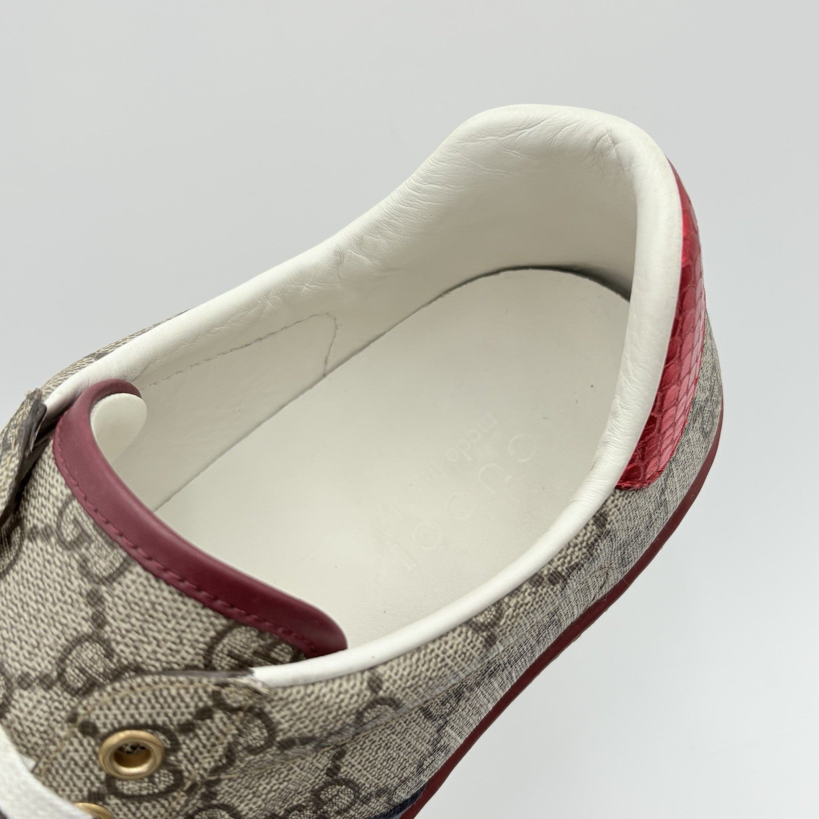 Size 8 G (8.5 US) Gucci Ace GG Supreme ' Beige ' | GREAT CONDITION!