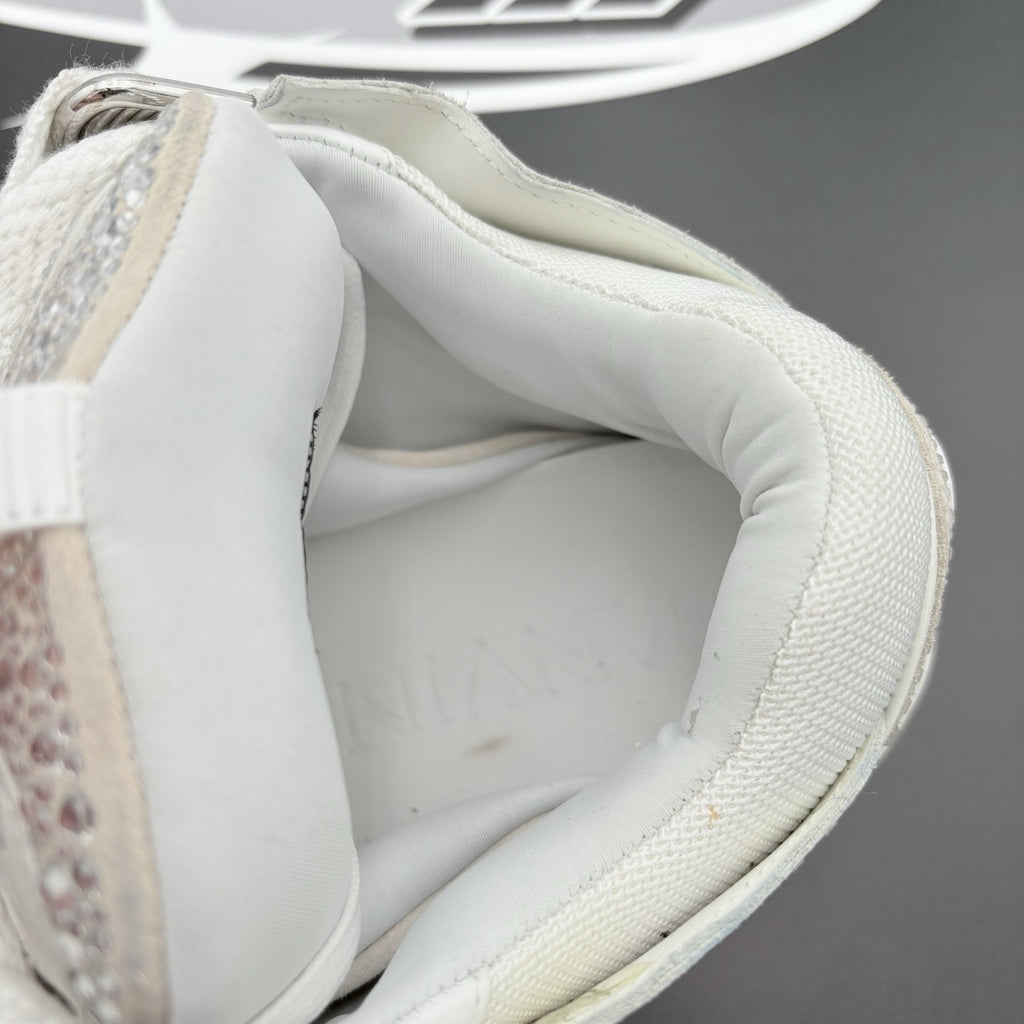 Size 44 (11 US) - Lanvin Curb Rhinestone ' White ' | GREAT CONDITION!