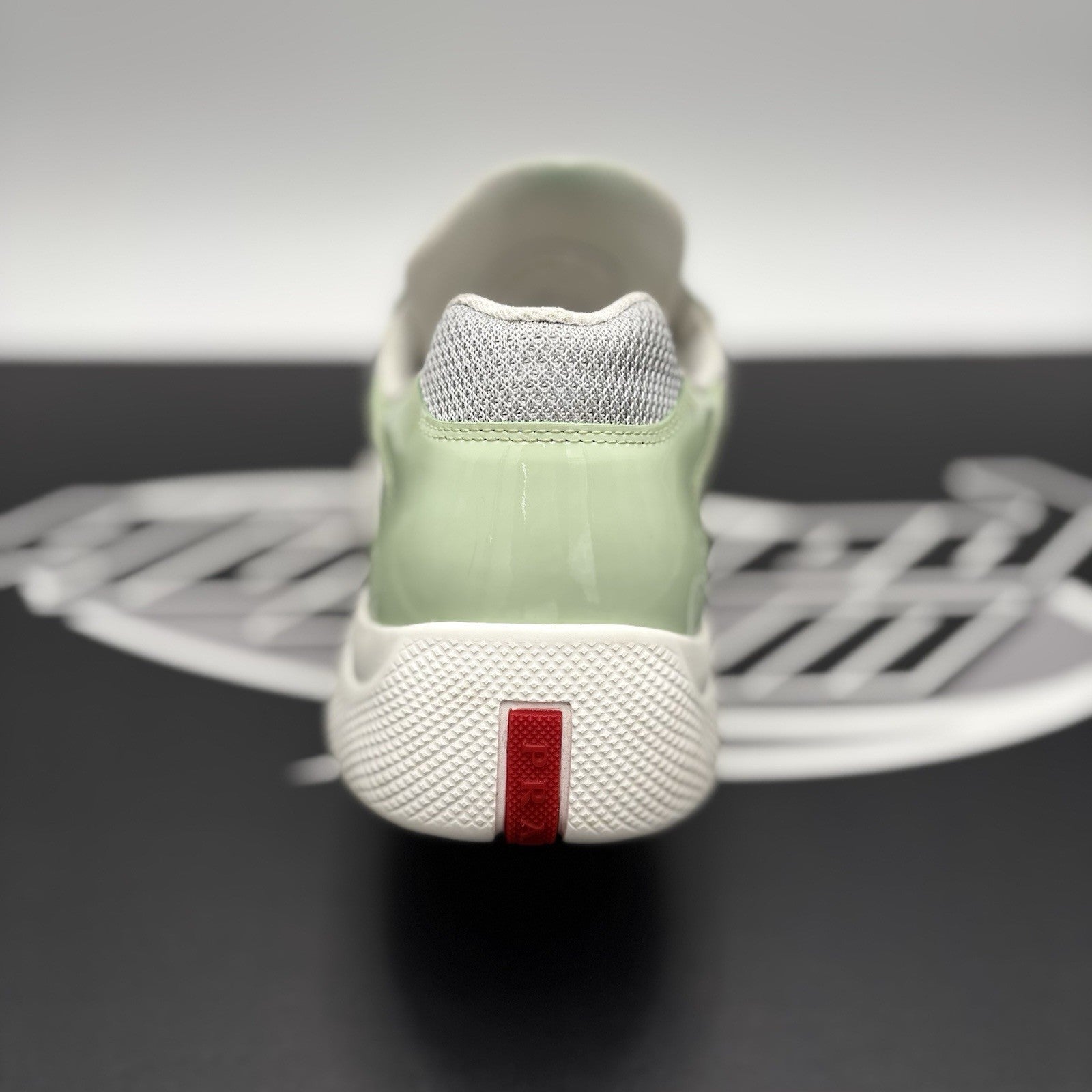 Size 8 UK (9 US) Prada Americas Cup ' White, Mint, Silver ' | GREAT CONDITION!