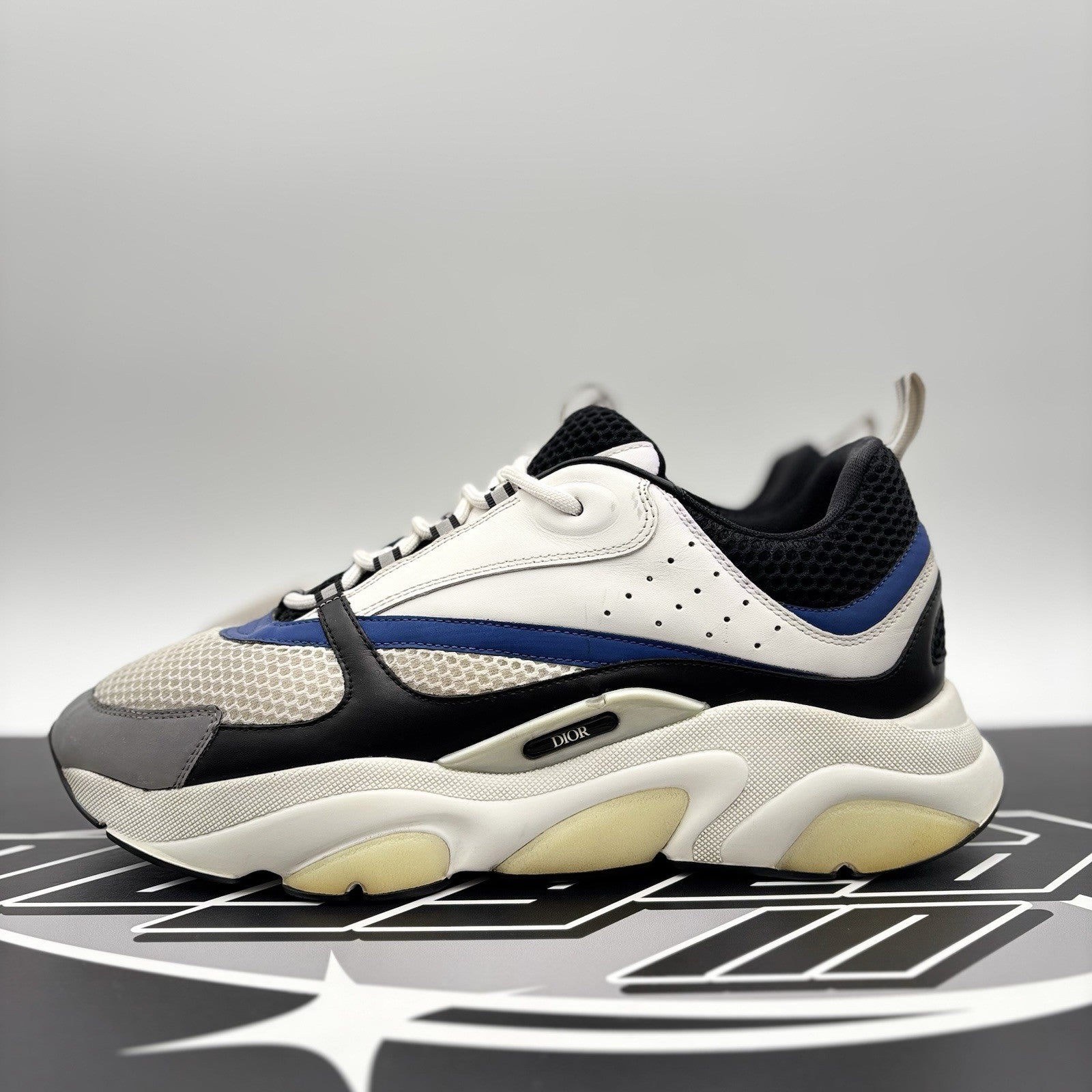 Size 46 EU (13 US) - Dior B22 Sneaker ' White, Blue, Black Reflective '