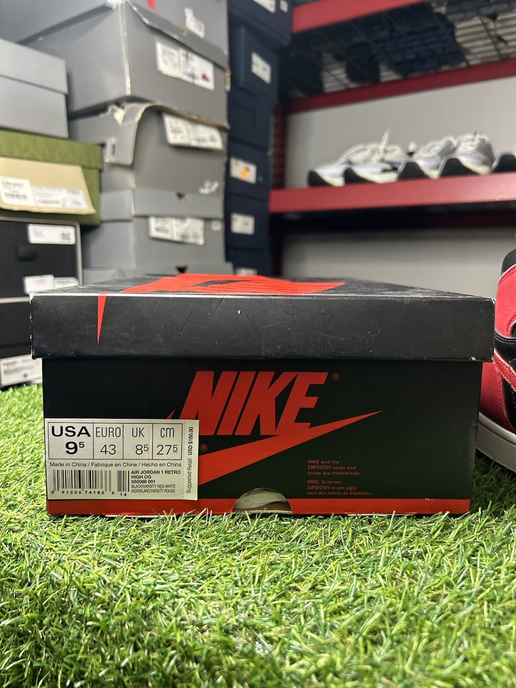 Size 9.5 - Nike Air Jordan 1 Retro High OG 'Banned' 2016