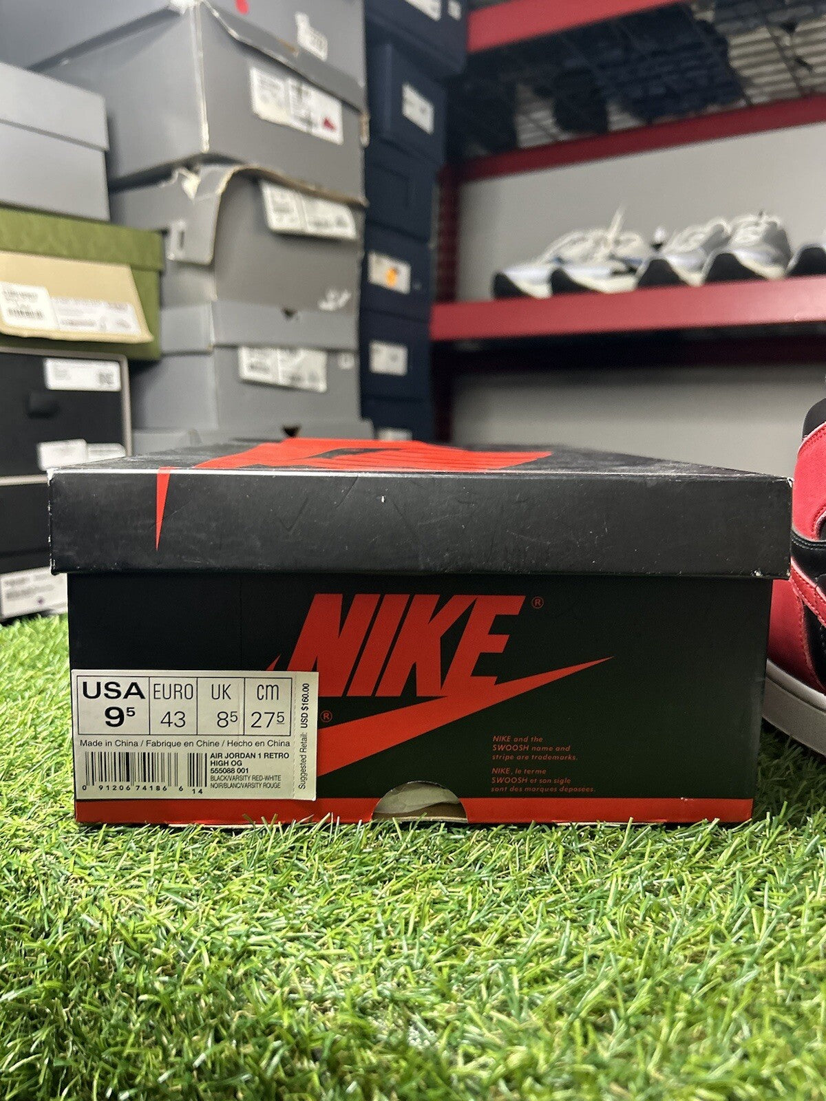 Size 9.5 - Nike Air Jordan 1 Retro High OG 'Banned' 2016