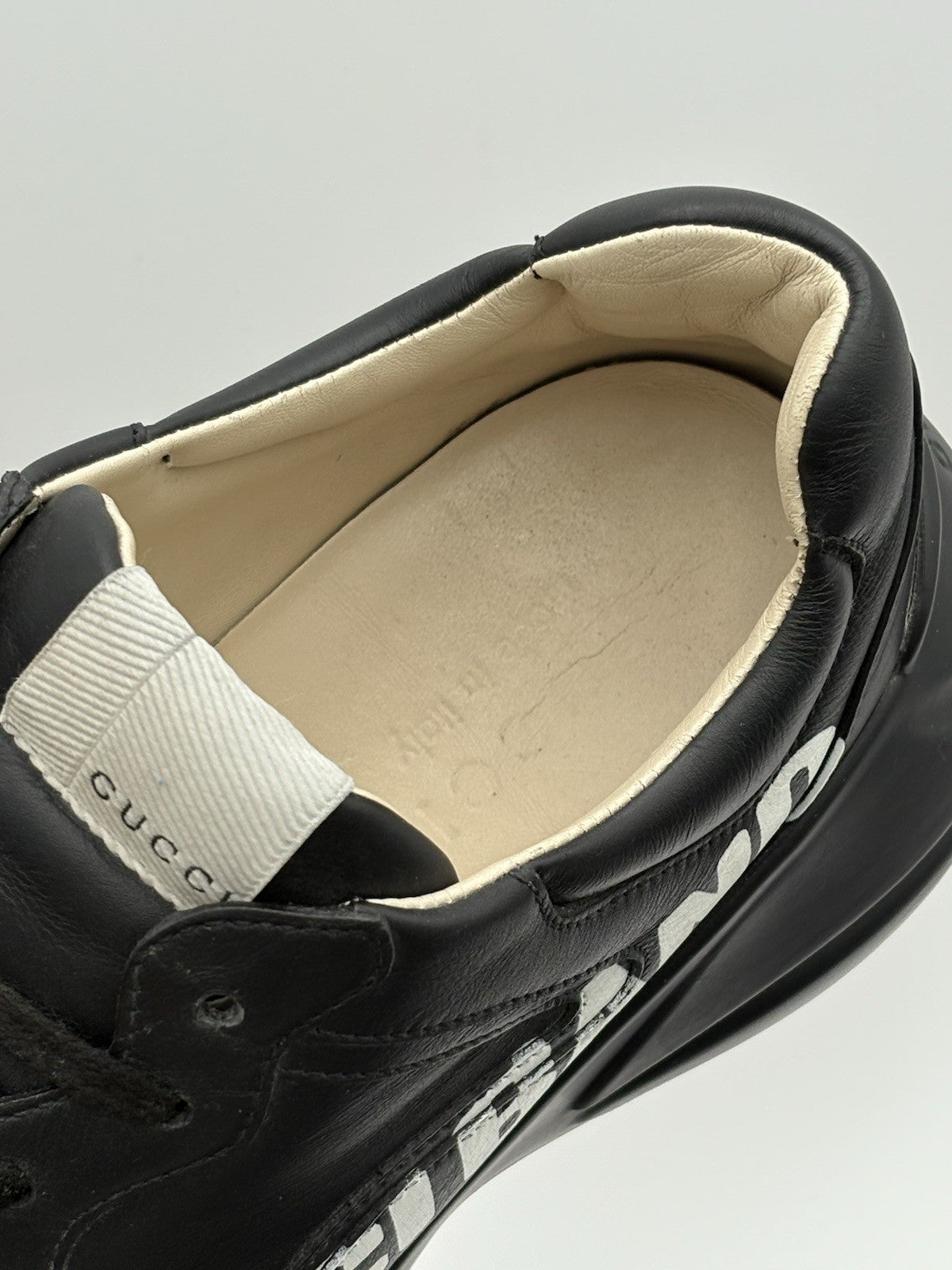 Size 8 G (8.5 US) Gucci Rhyton " Gucci Band " ' Black ' | GREAT COND!