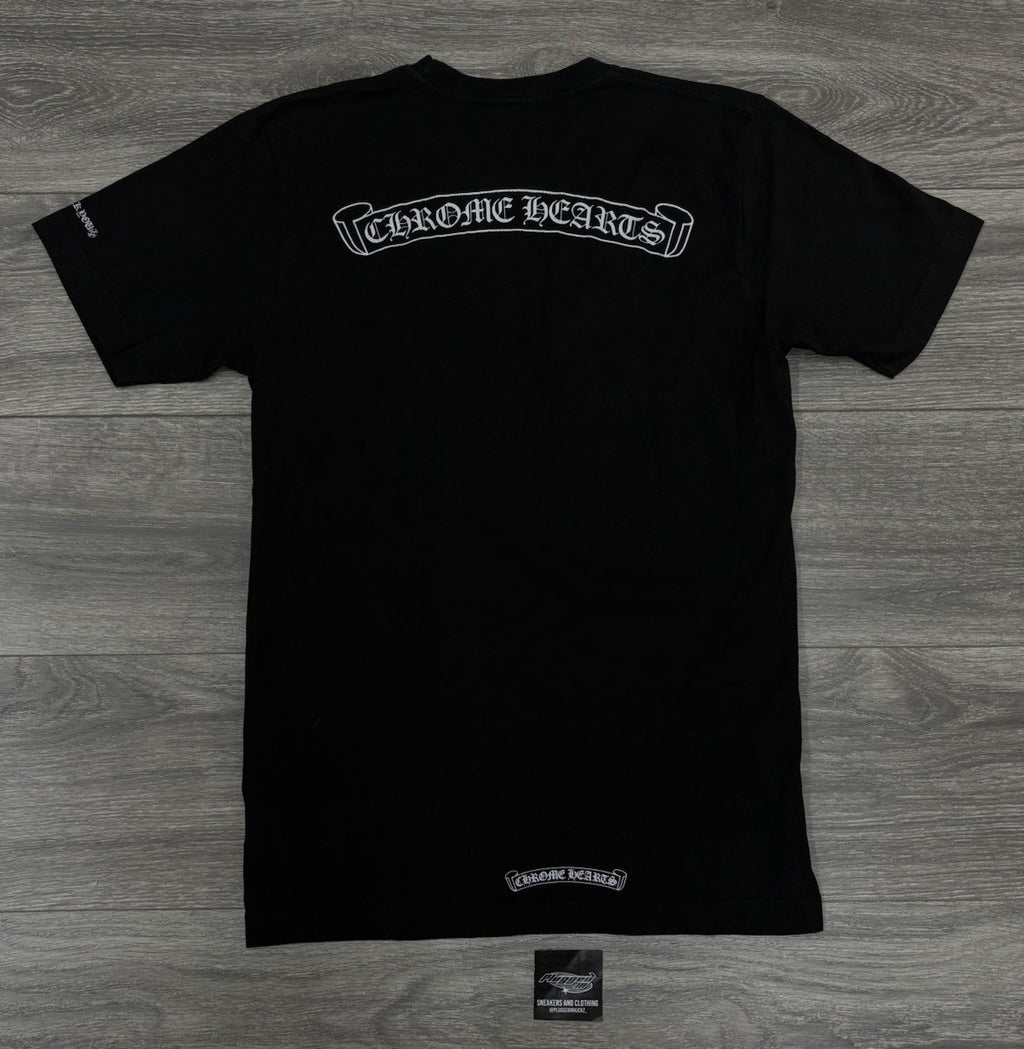 Size Medium - Chrome Hearts Scroll Logo T-Shirt ' Black ' | GREAT COND!