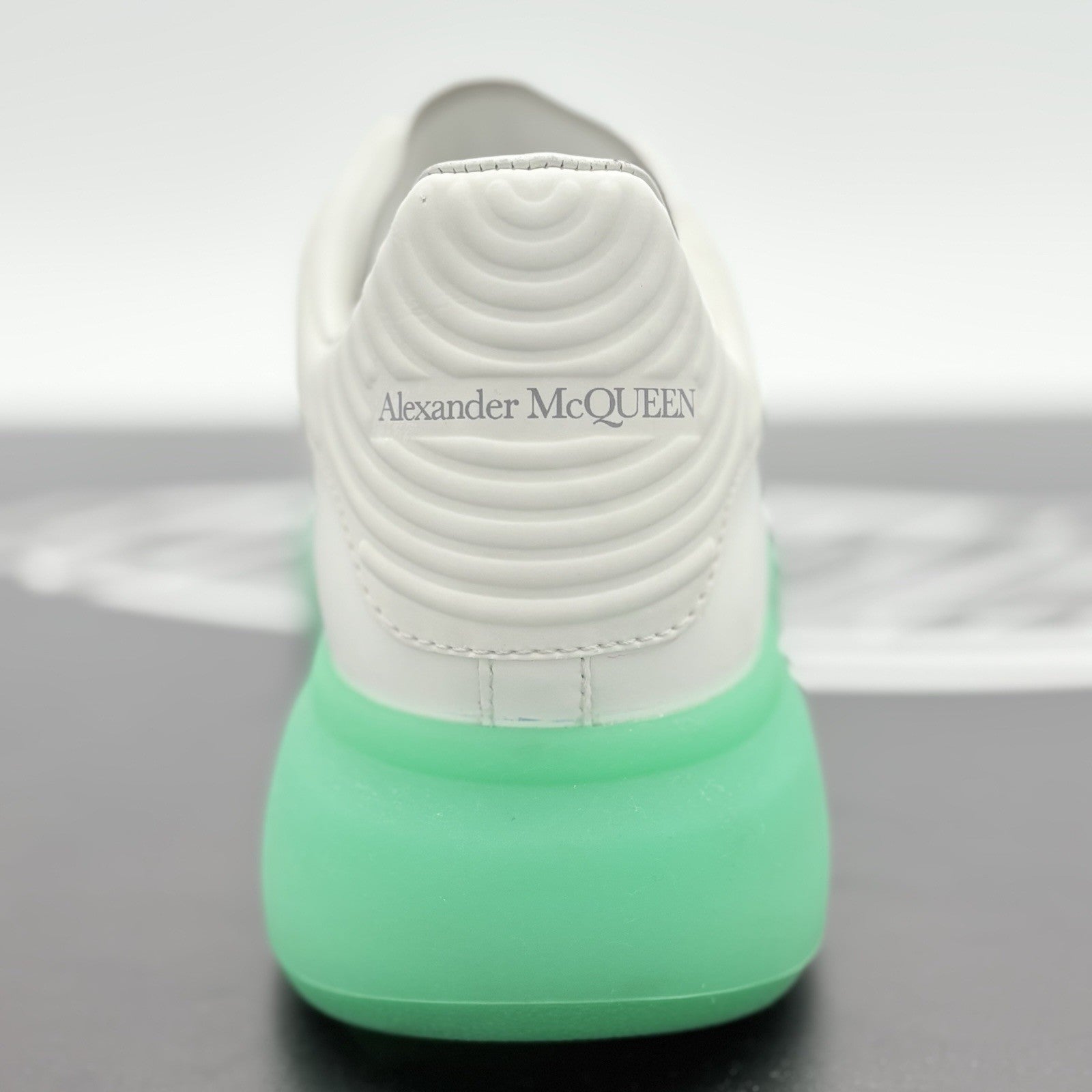 Size 41 (8 US) Alexander McQueen Oversized ' White Green Sole ' | SUPER CLEAN!
