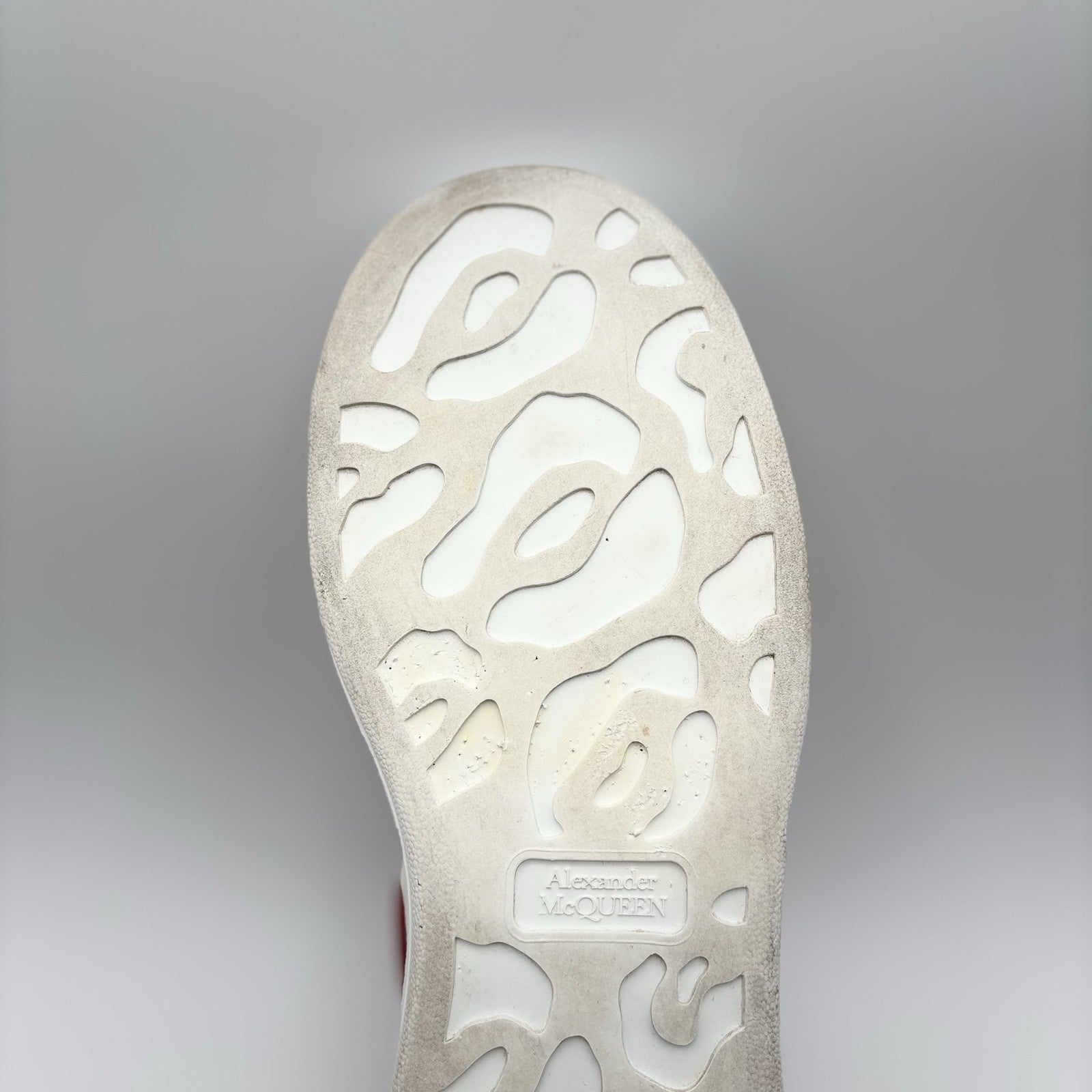 Size 41.5 (8.5 US) Alexander McQueen Oversized ‘ White, Red ' | GOOD COND!