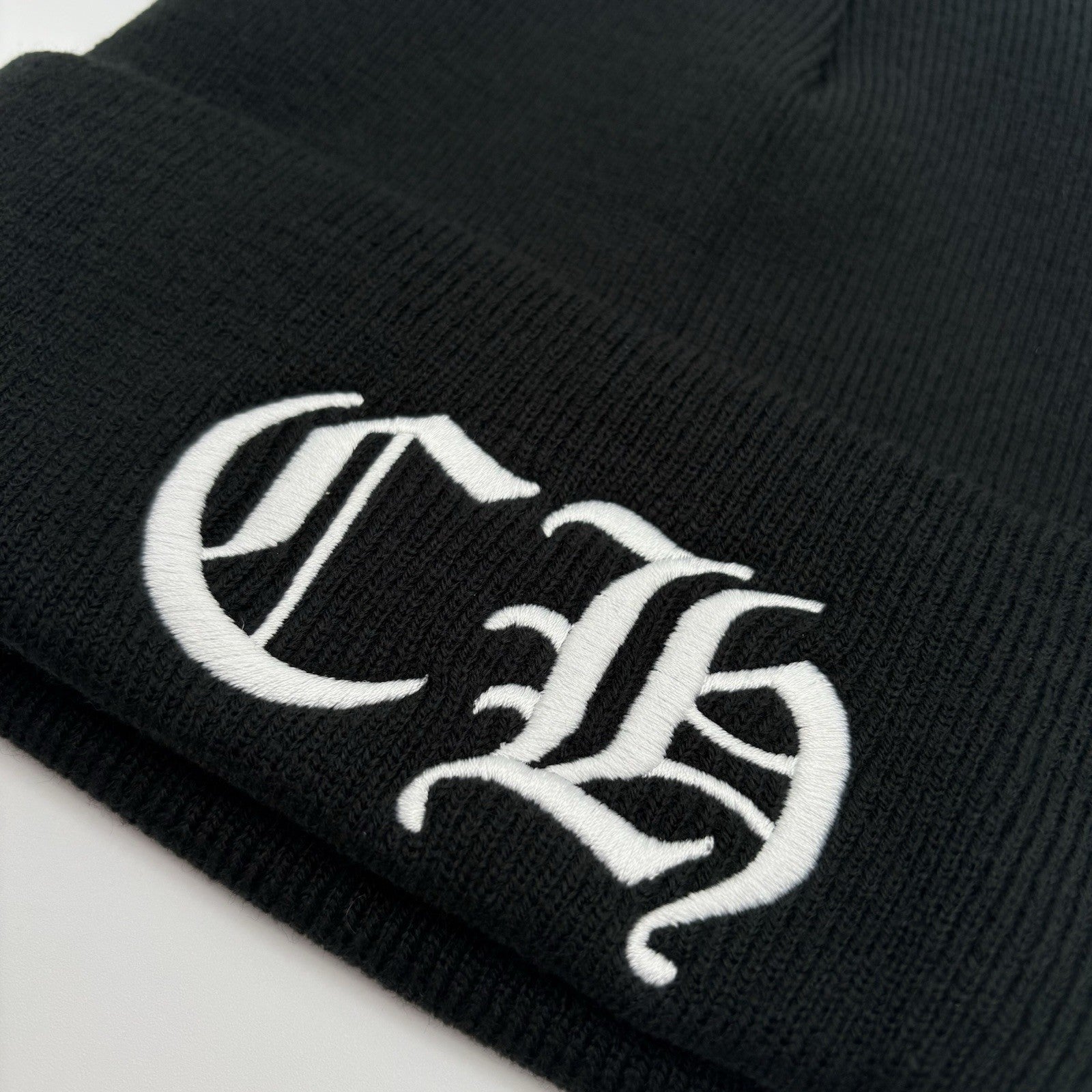 Chrome Hearts CH Logo Beanie ' Black White ' | BRAND NEW!