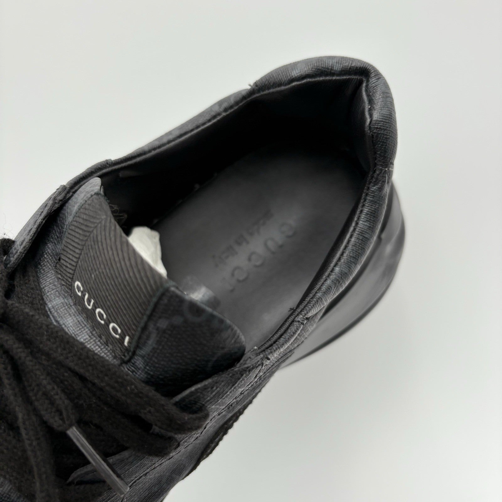 Size 8.5 G (9 US) - Gucci Rhyton ' Monogram Black ' | ONLY WORN 1-3x !