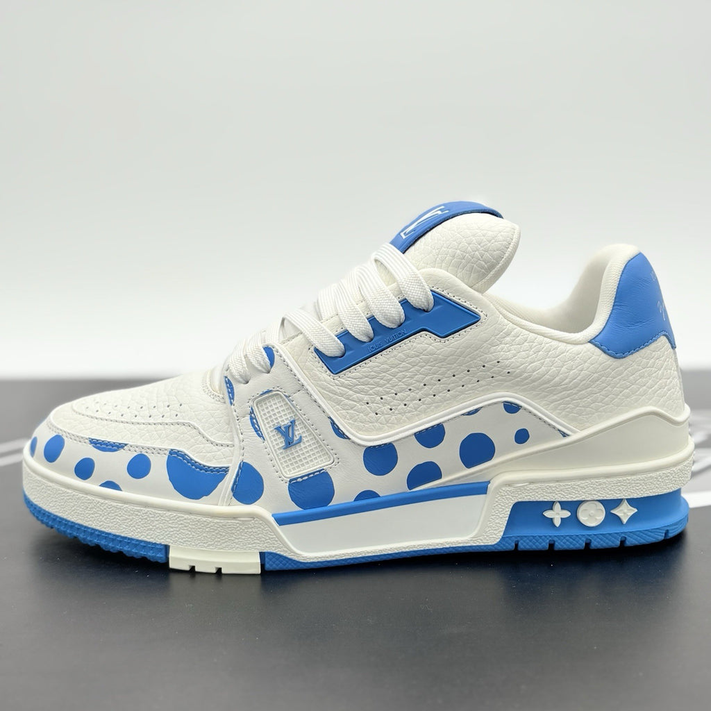 Size 6 LV (7-7.5 US) Louis Vuitton x Yayoi Kusama ' White Blue ' | BRAND NEW!