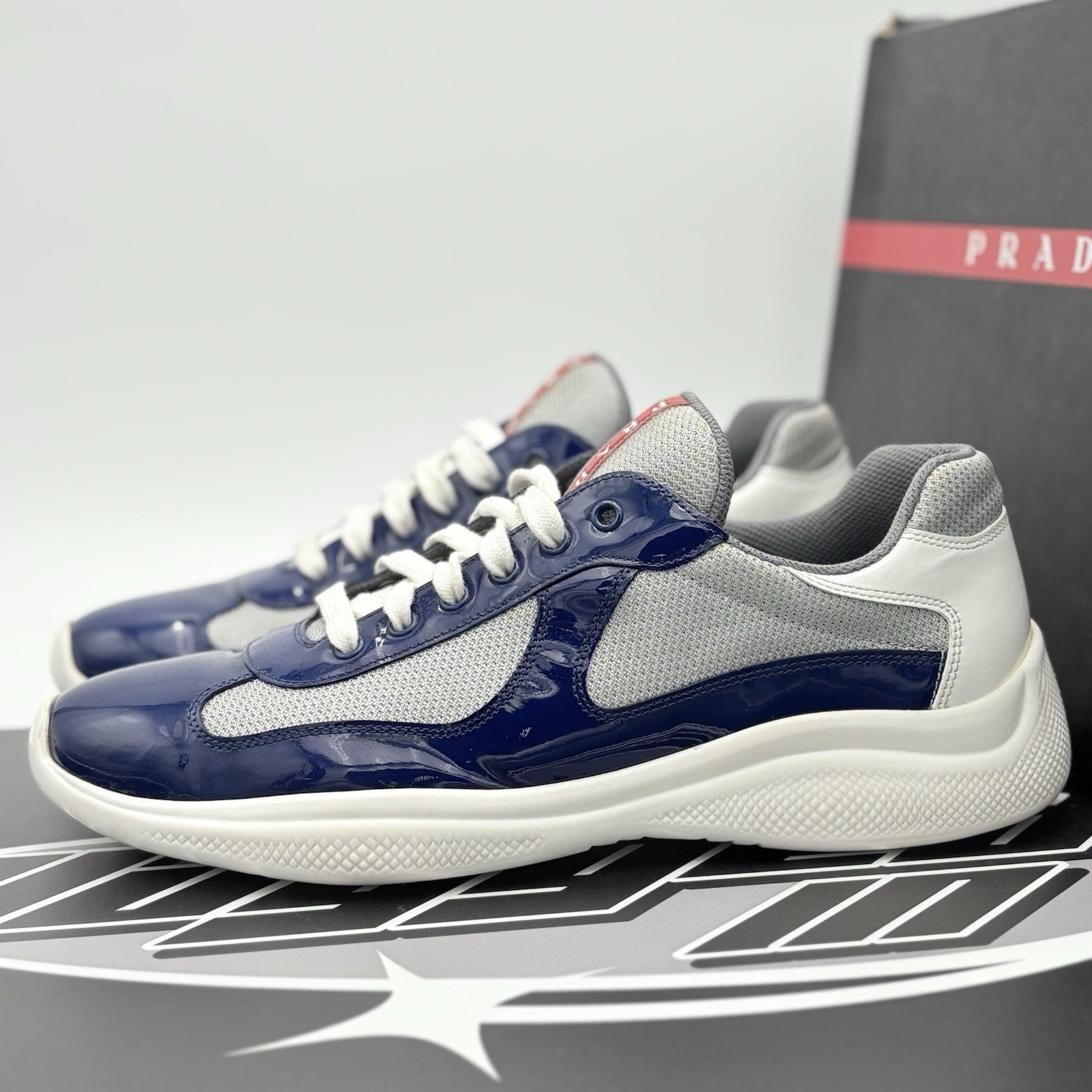 Size 10 UK (11 US) - Prada Americas Cup ' Blue White ' | GOOD COND!