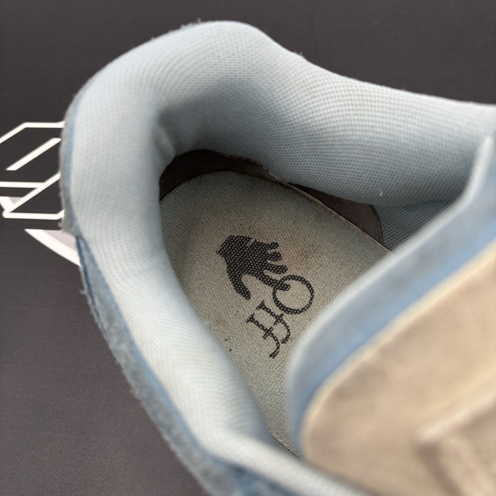 Size 45 EU (12 US) - Off-White Out of Office Suede ' Light Blue, White ‘