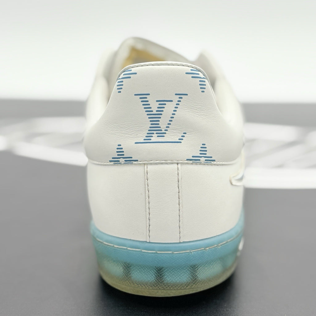 Size 9 LV (10-10.5 US) Louis Vuitton Luxembourg ' White Blue Pink ' |SUPER CLEAN