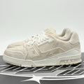 Size 9 LV (10-10.5 US) Louis Vuitton Trainer Denim ' Beige White ' | GOOD COND!