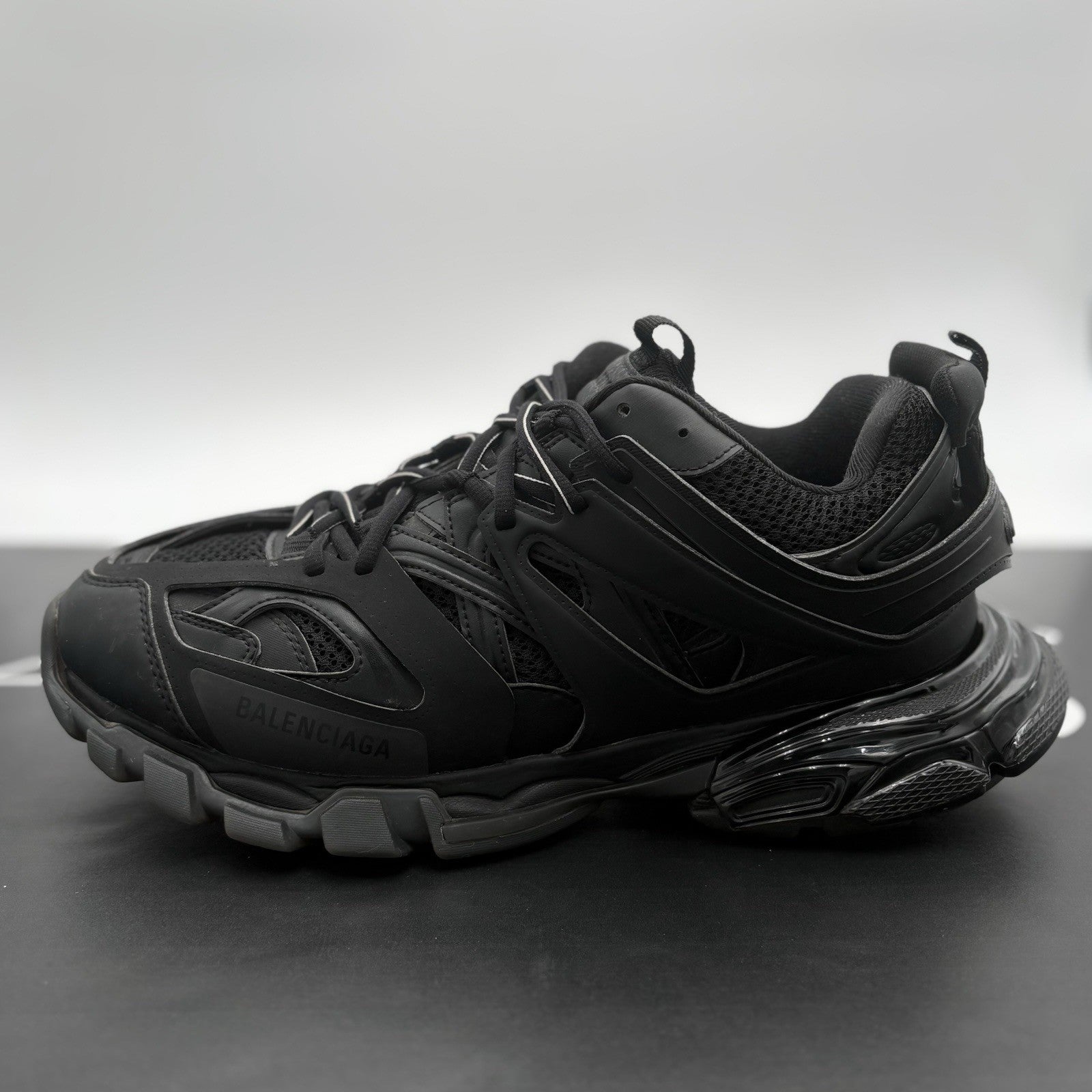 Size 45 (12 US) - Balenciaga Track Sneaker Clear Sole ' Black ' | SUPER CLEAN!