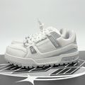 Size 10 LV (11-11.5 US) - Louis Vuitton Maxi ' White Grey ' | SUPER CLEAN!