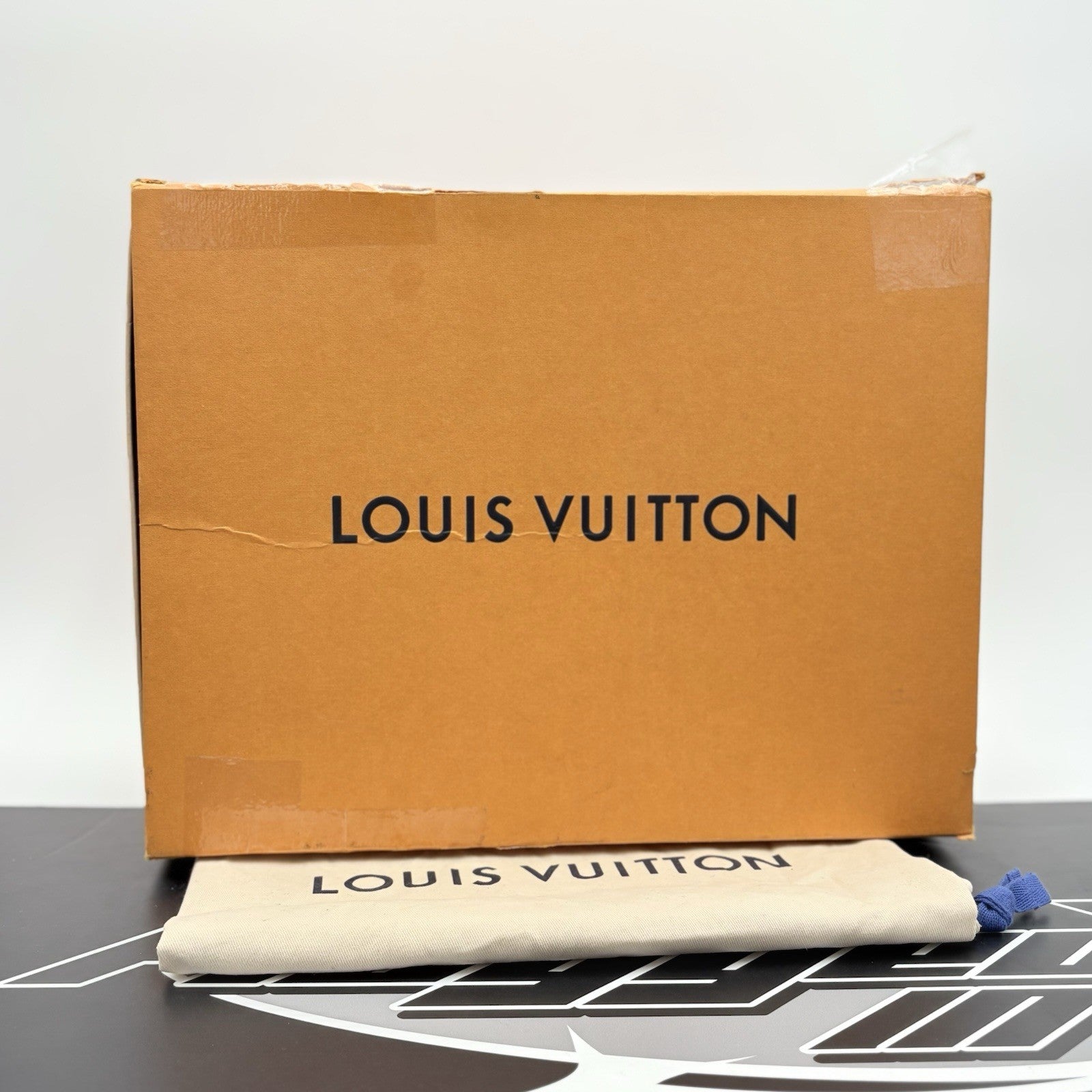 Size 12 LV (13-13.5 US) Louis Vuitton Trainer Strap ' Beige ' | GREAT CONDITION!