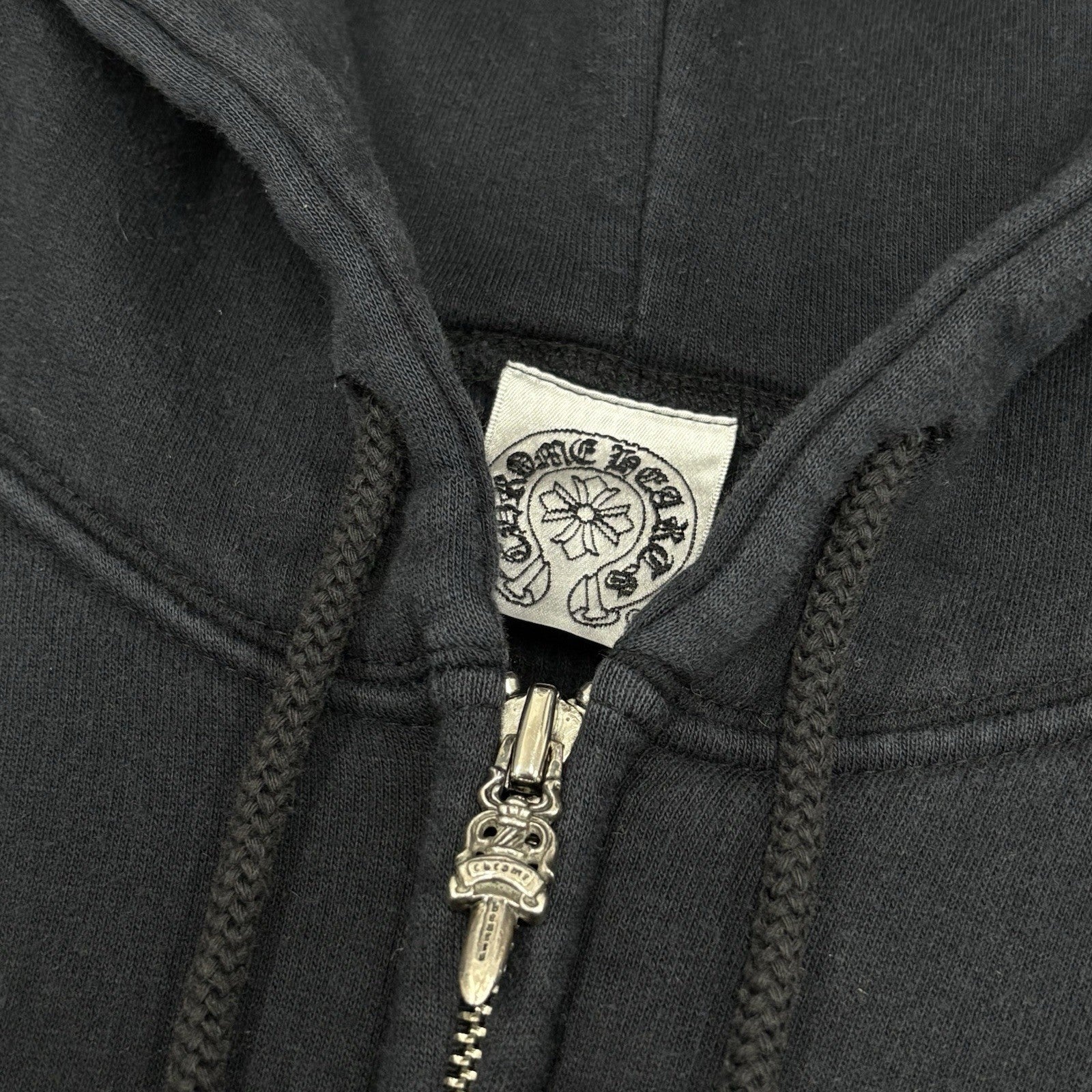 Size S - Chrome Hearts Thermal Foti Zip Up Hoodie ' Black ' | SUPER CLEAN!