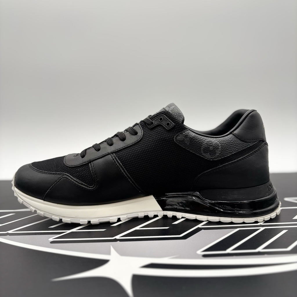 Size 7.5 LV (8.5-9 US) Louis Vuitton Run Away Sneaker ' Black White ' | GOOD!