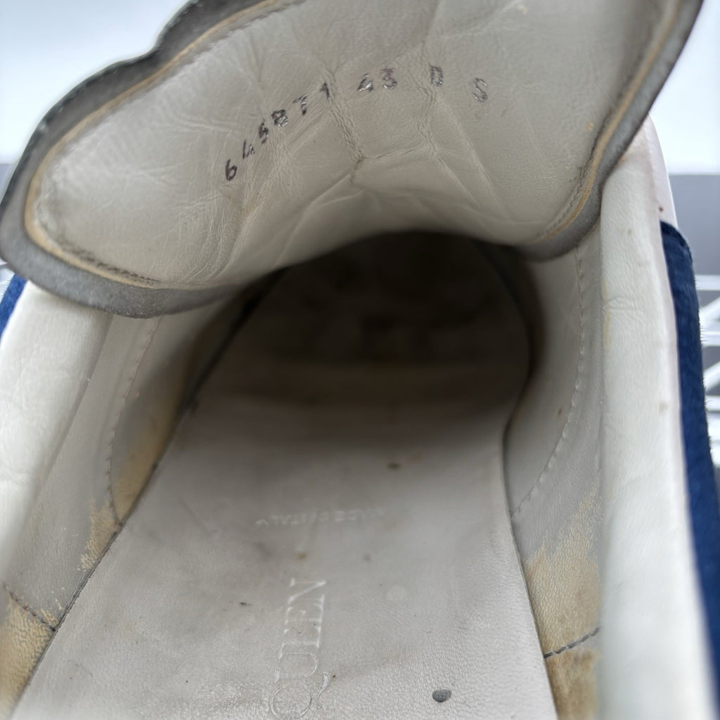 Size 43 EU (10 US) - Alexander McQueen ' White, Blue Bottoms ' | GOOD CONDITION!