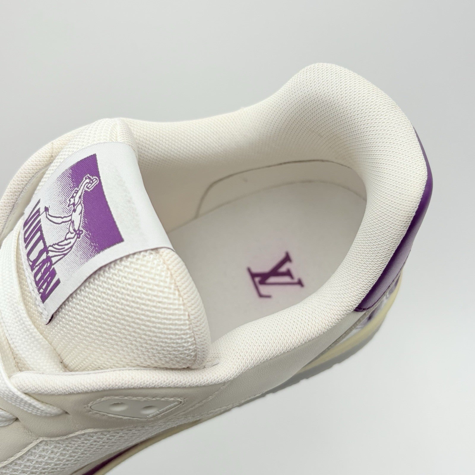 Size 12 LV (13-13.5 US) Louis Vuitton Strap Trainer ' Purple ' | SUPER CLEAN!