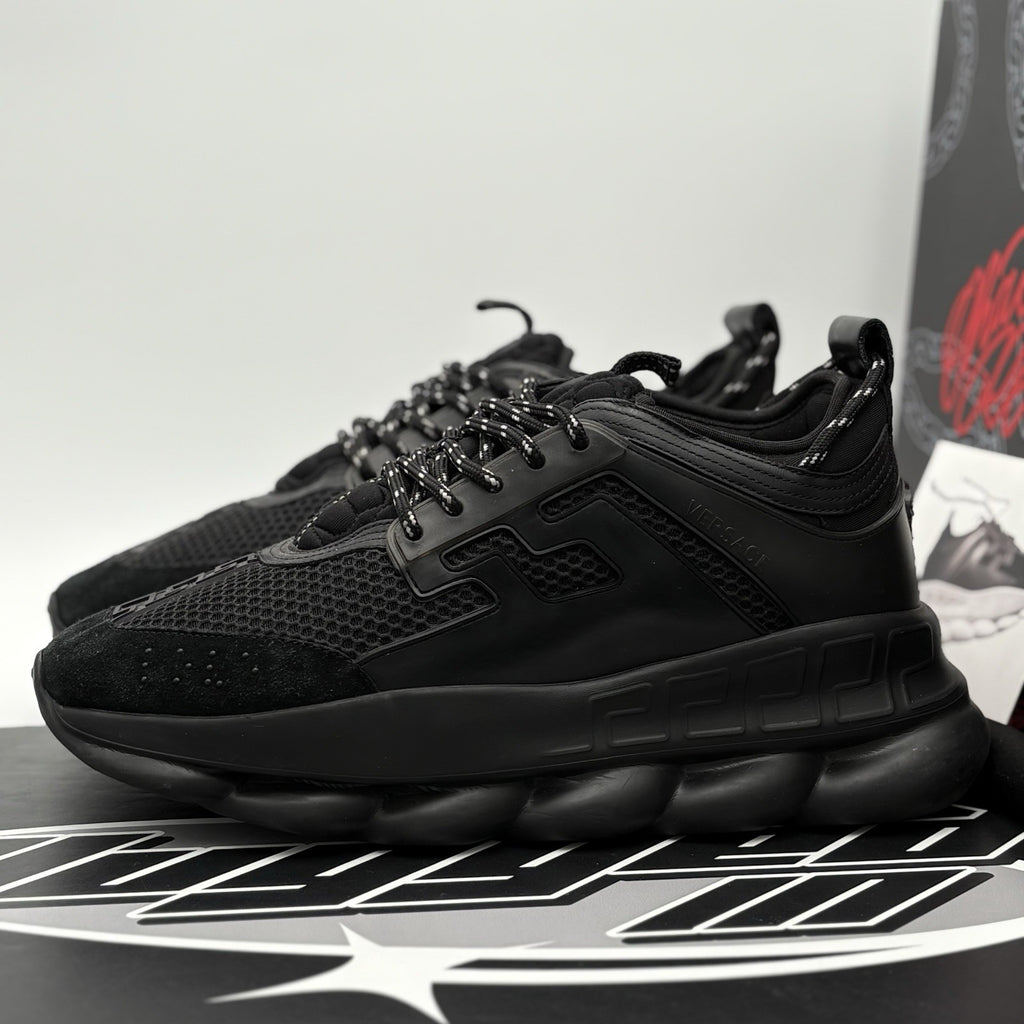 Size 44 (11 US) - Versace Chain Reaction Sneaker ' Black ' | GREAT CONDITION!
