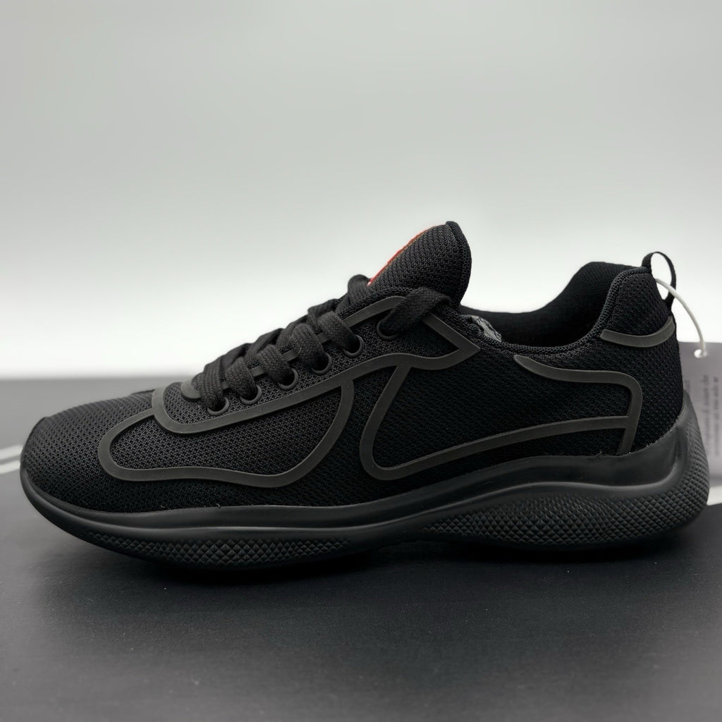 Size 7 UK (8 US) - Prada Americas Cup Sneakers ' Black ' | BRAND NEW!