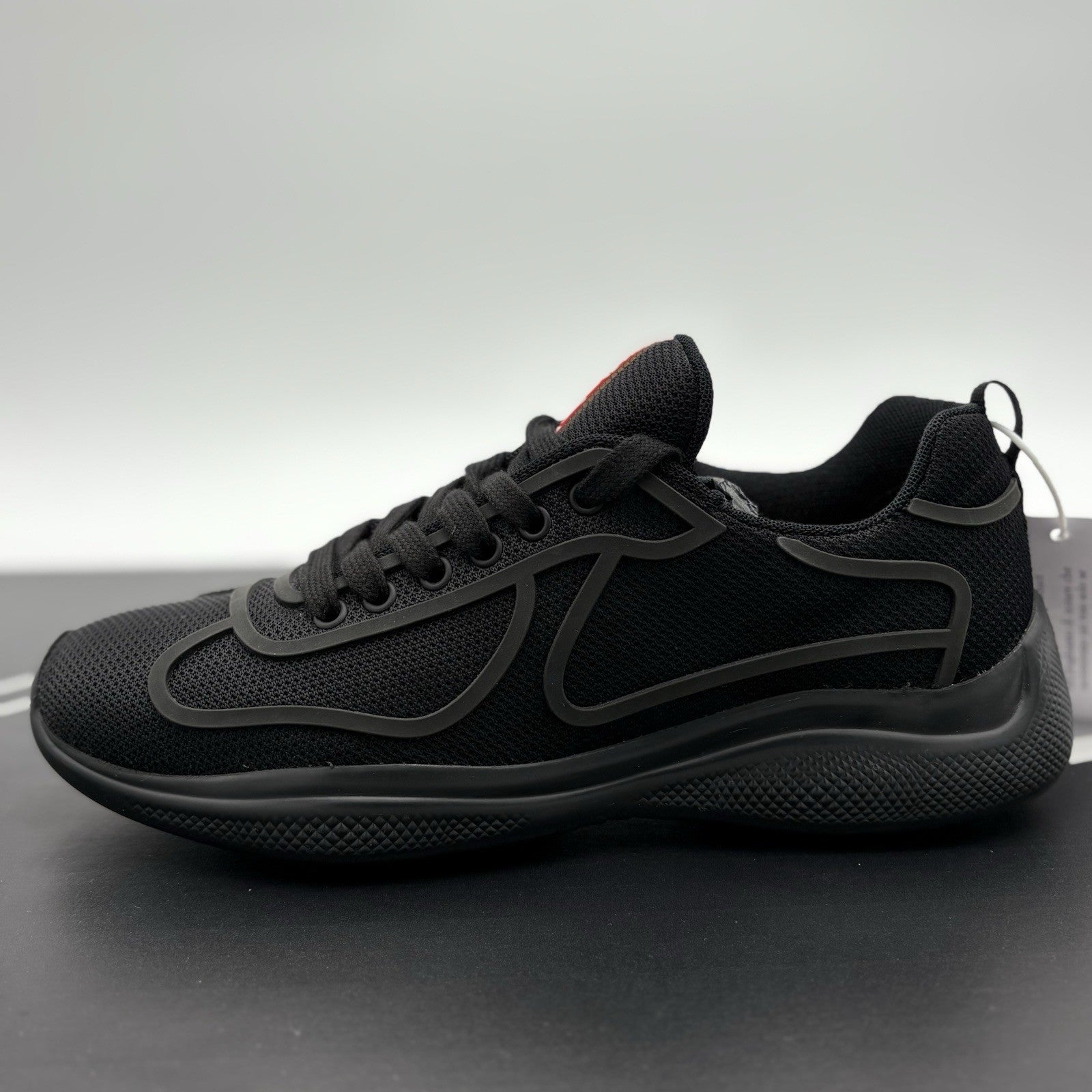 Size 7 UK (8 US) - Prada Americas Cup Sneakers ' Black ' | BRAND NEW!