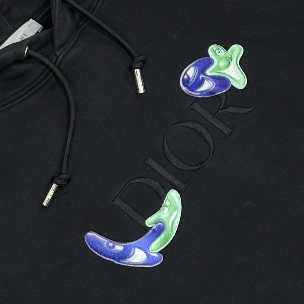 Size Medium - Christian Dior x Kenny Scharf Hoodie ' Black ' | GREAT COND!