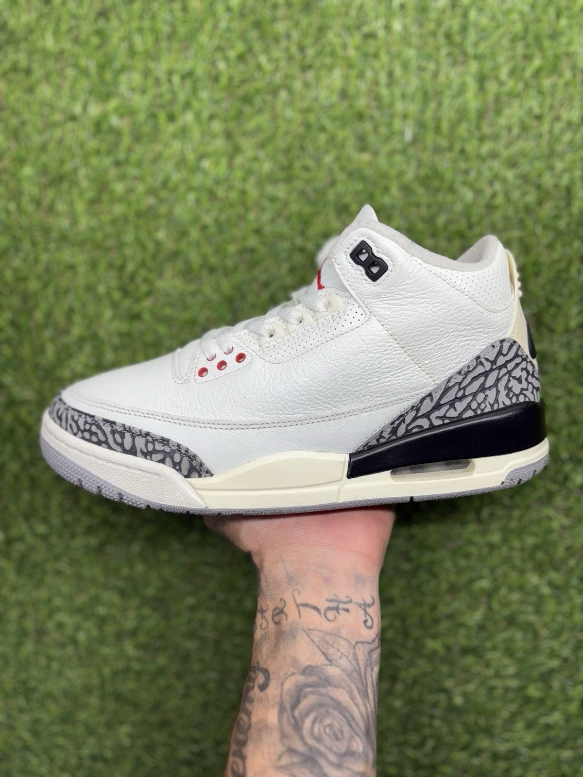 Size 8 - Air Jordan 3 Retro Mid ' White Cement Reimagined ' | SUPER CLEAN!