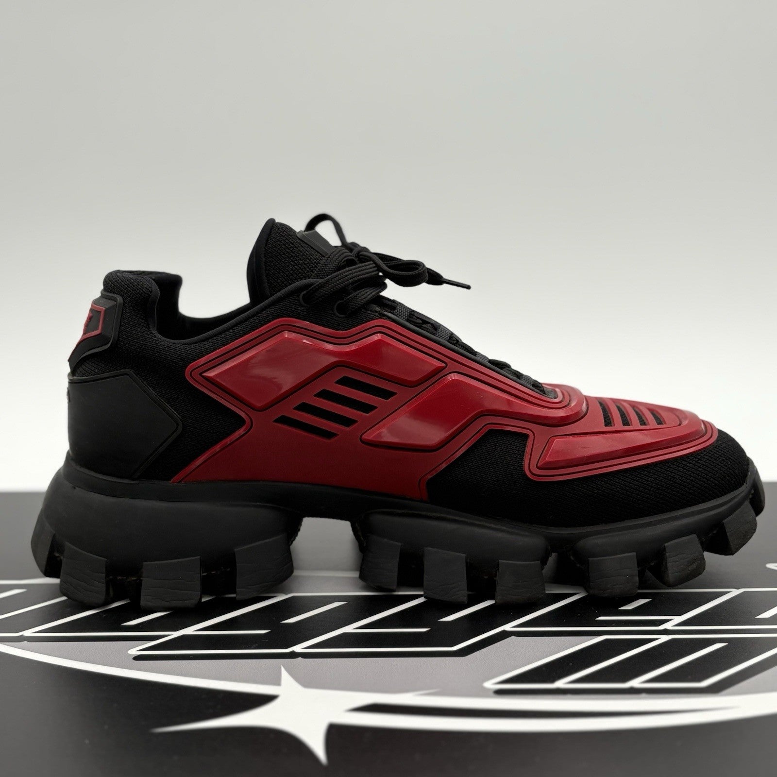 Size 9 UK (10 US) - Prada Cloudbust Thunder ' Red Black ' | GREAT CONDITION!