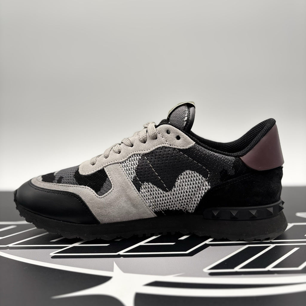 Size 41 (8 US) - Valentino Camouflage Rock runner  ' Black/Stone ' | WORN 1-3X